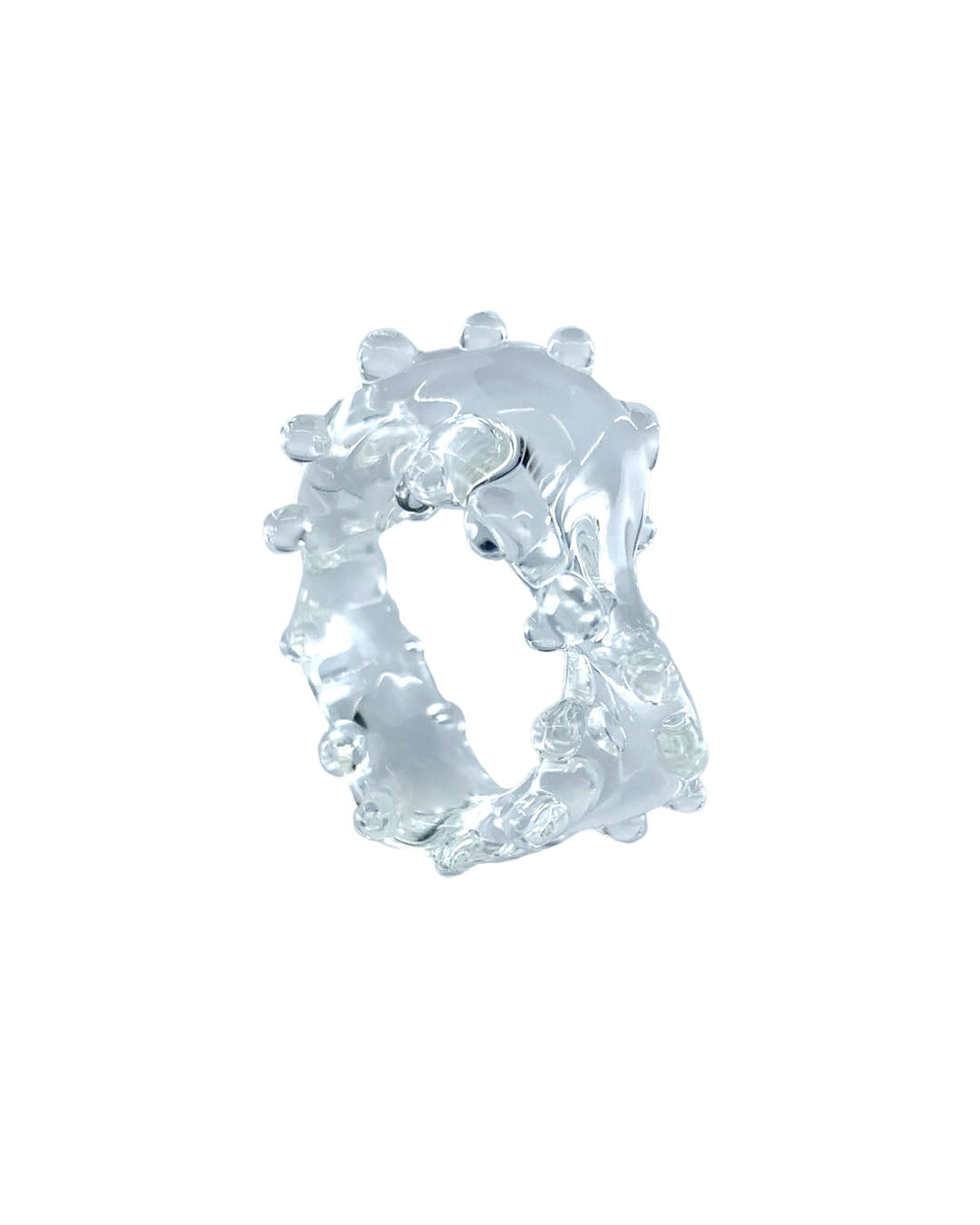 Handmade murano glass art ring - Huang Xiaozhe
