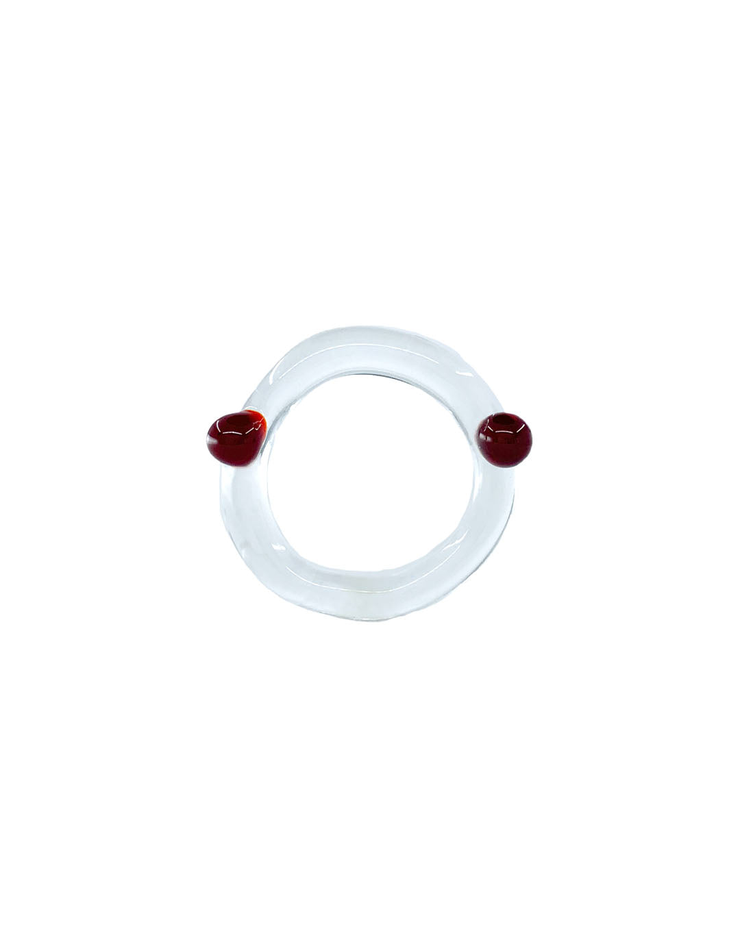 Handmade murano glass art ring - Huang Xiaozhe