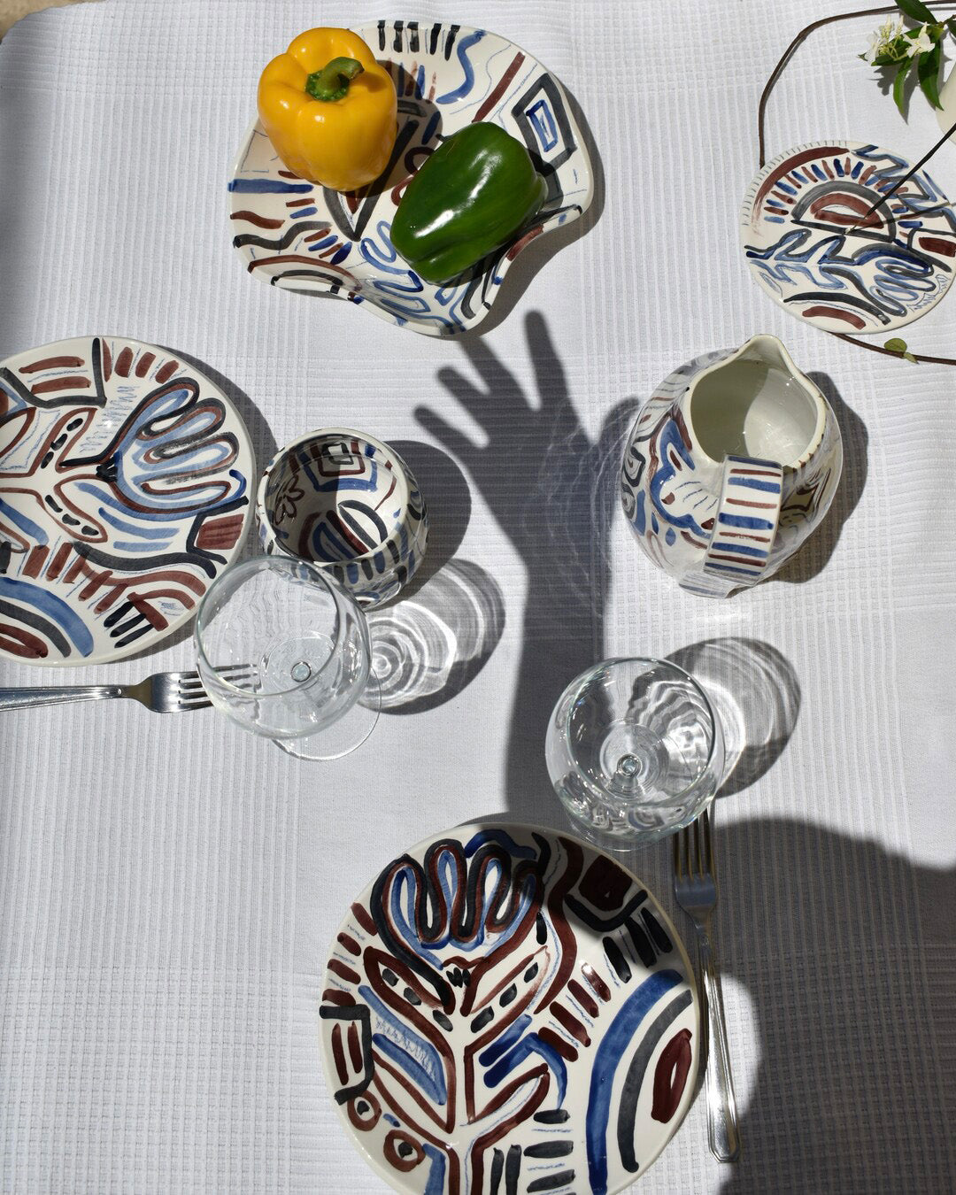 Ceramic handmade plate - Lorac