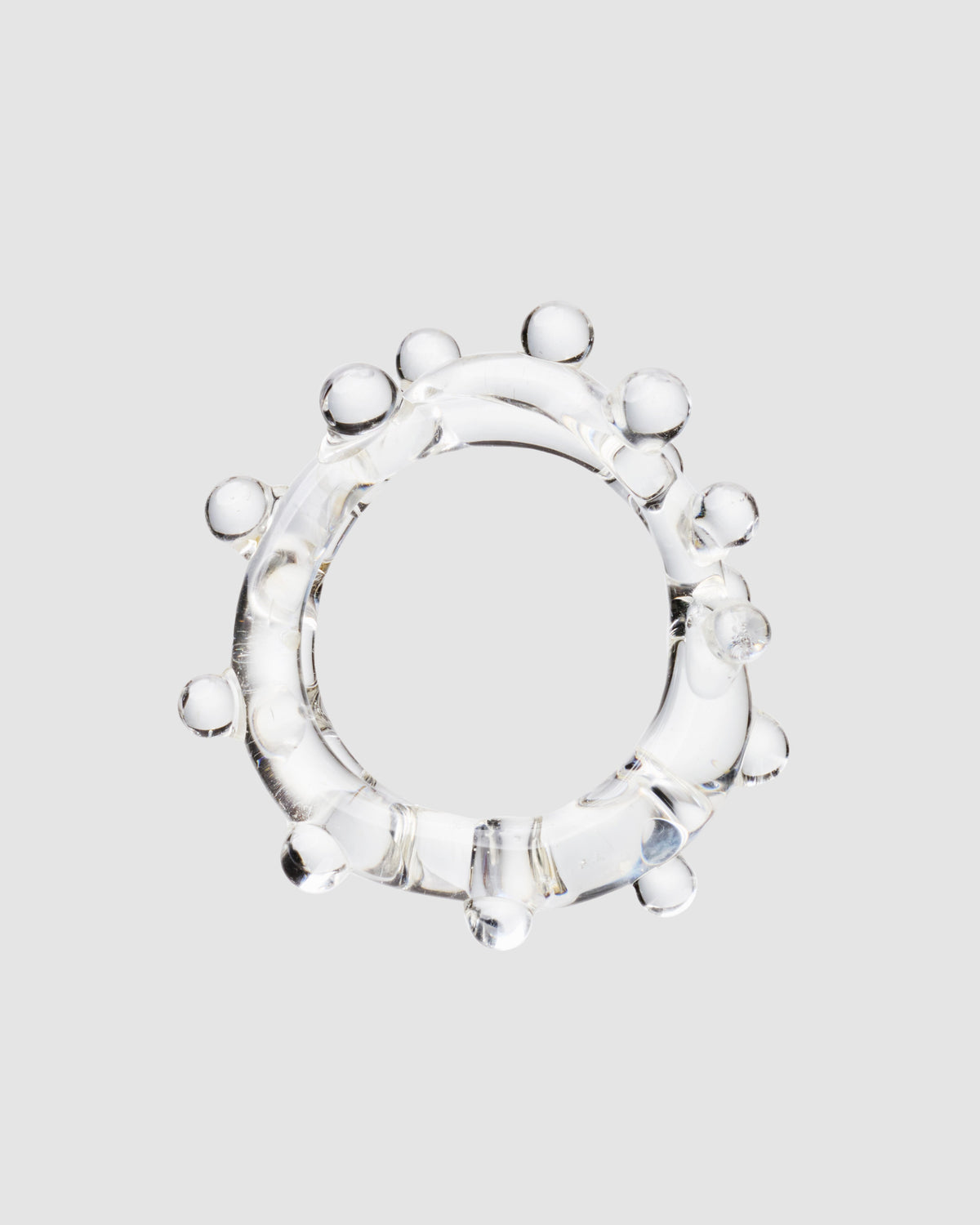 Cry Clear Murano glass ring