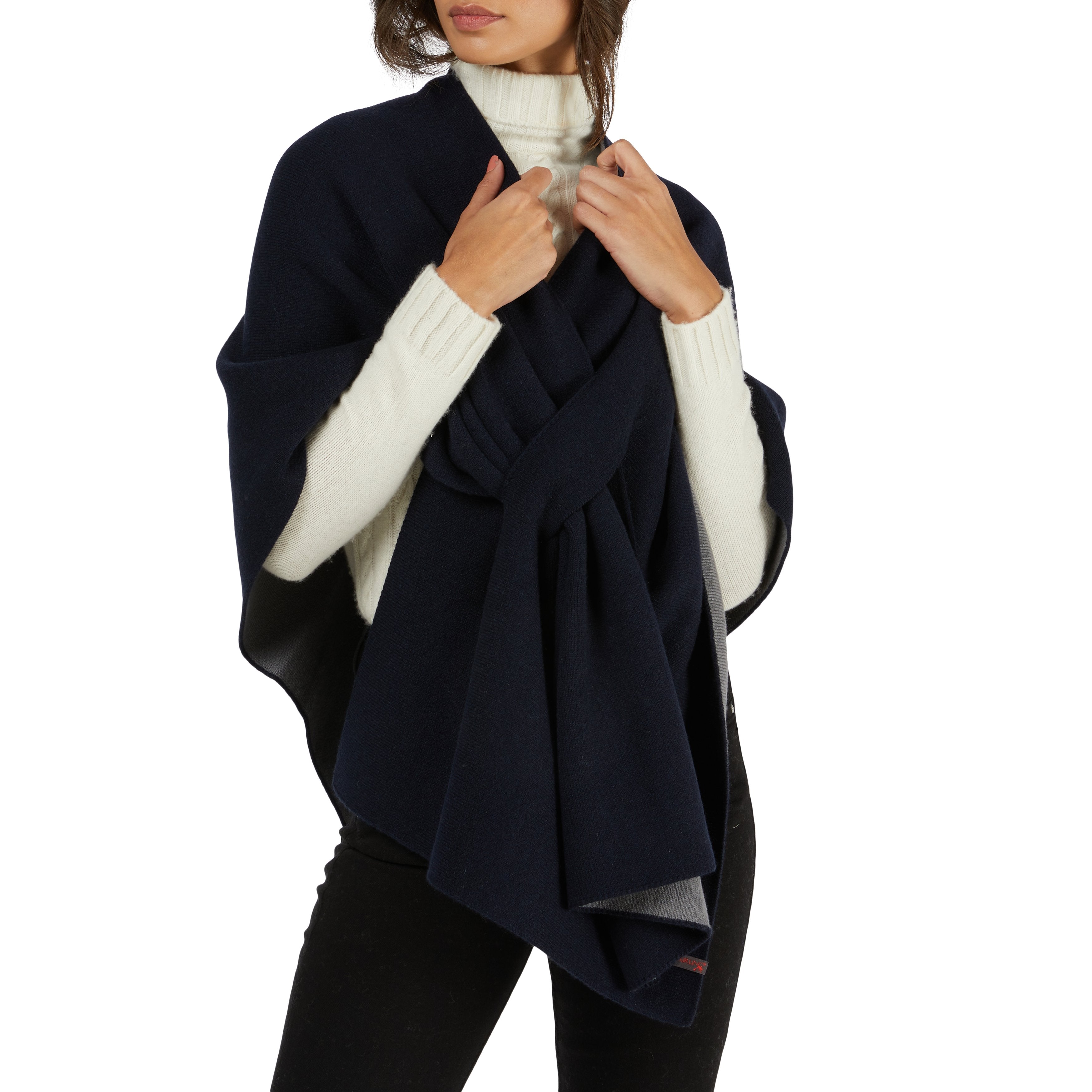 Firenze cashmere poncho