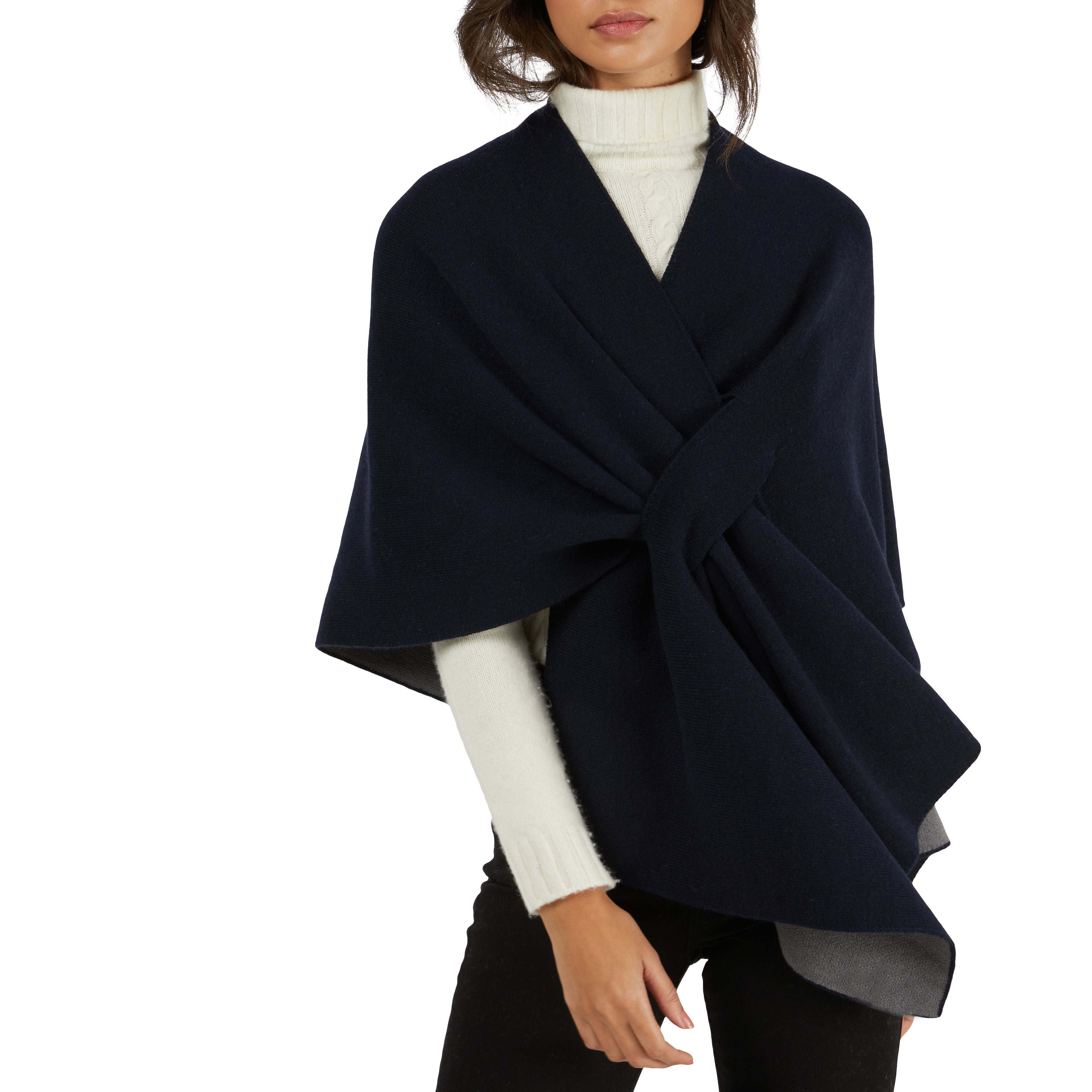 Firenze cashmere poncho