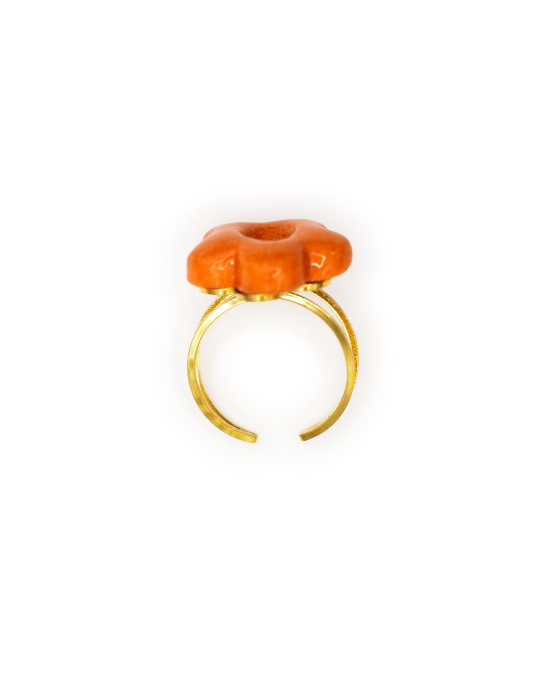 Big Gold Flower Ring