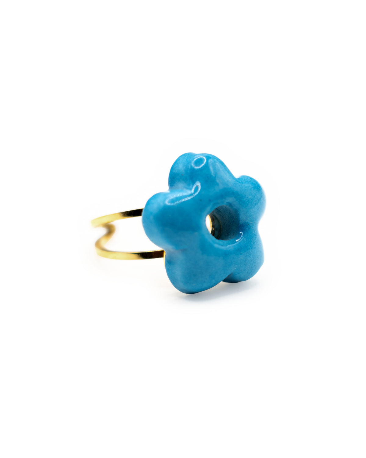 Big Gold Flower Ring