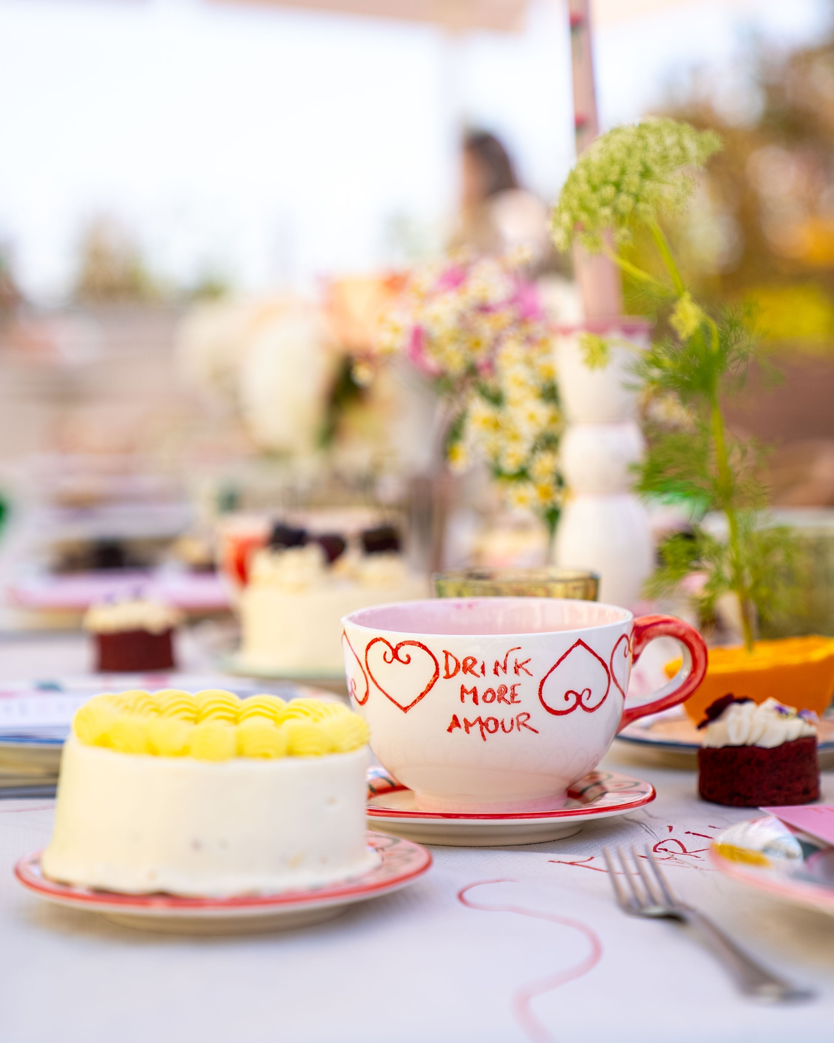 Hand painted mug - red - ACTOS