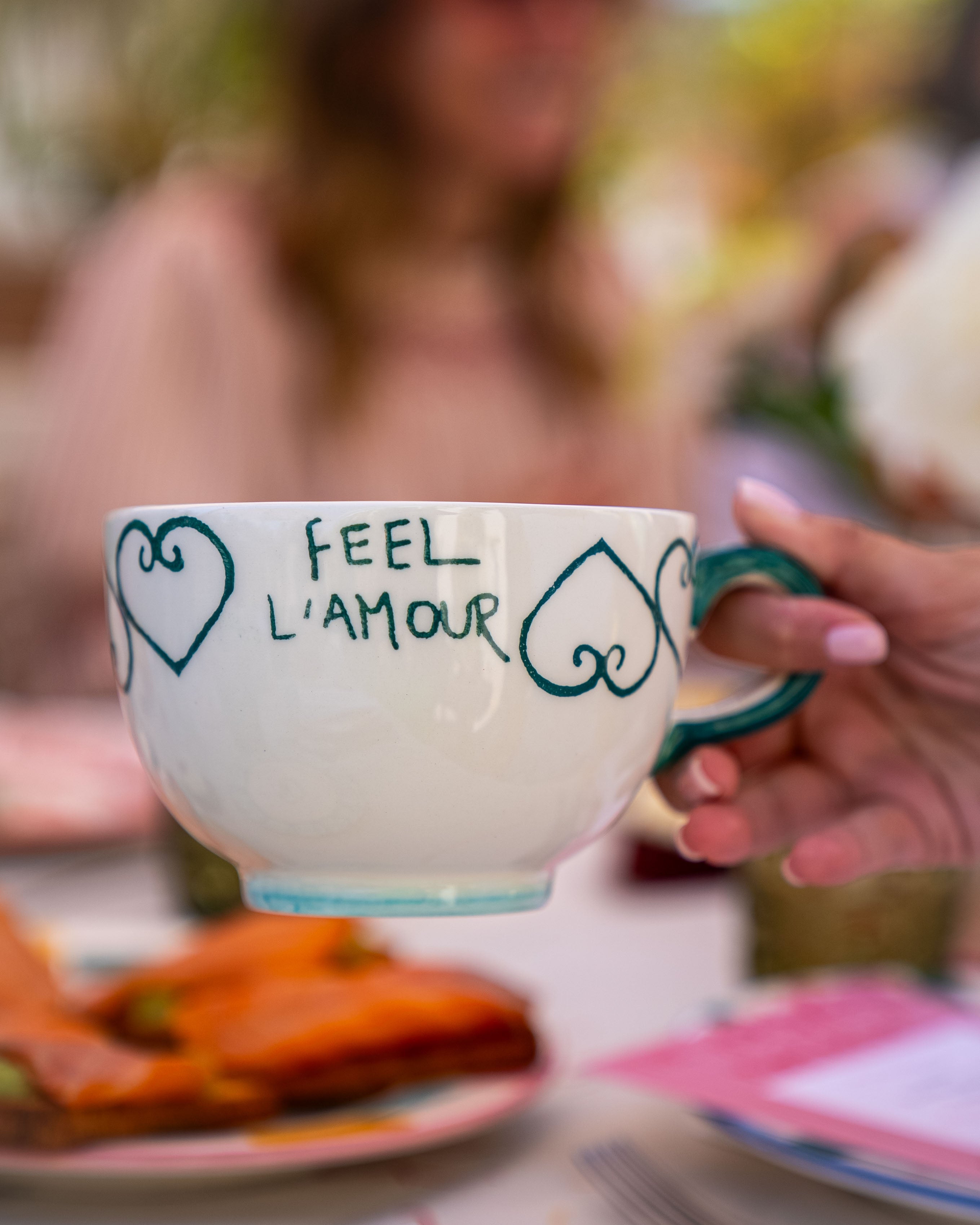 Hand painted mug - green - ACTOS