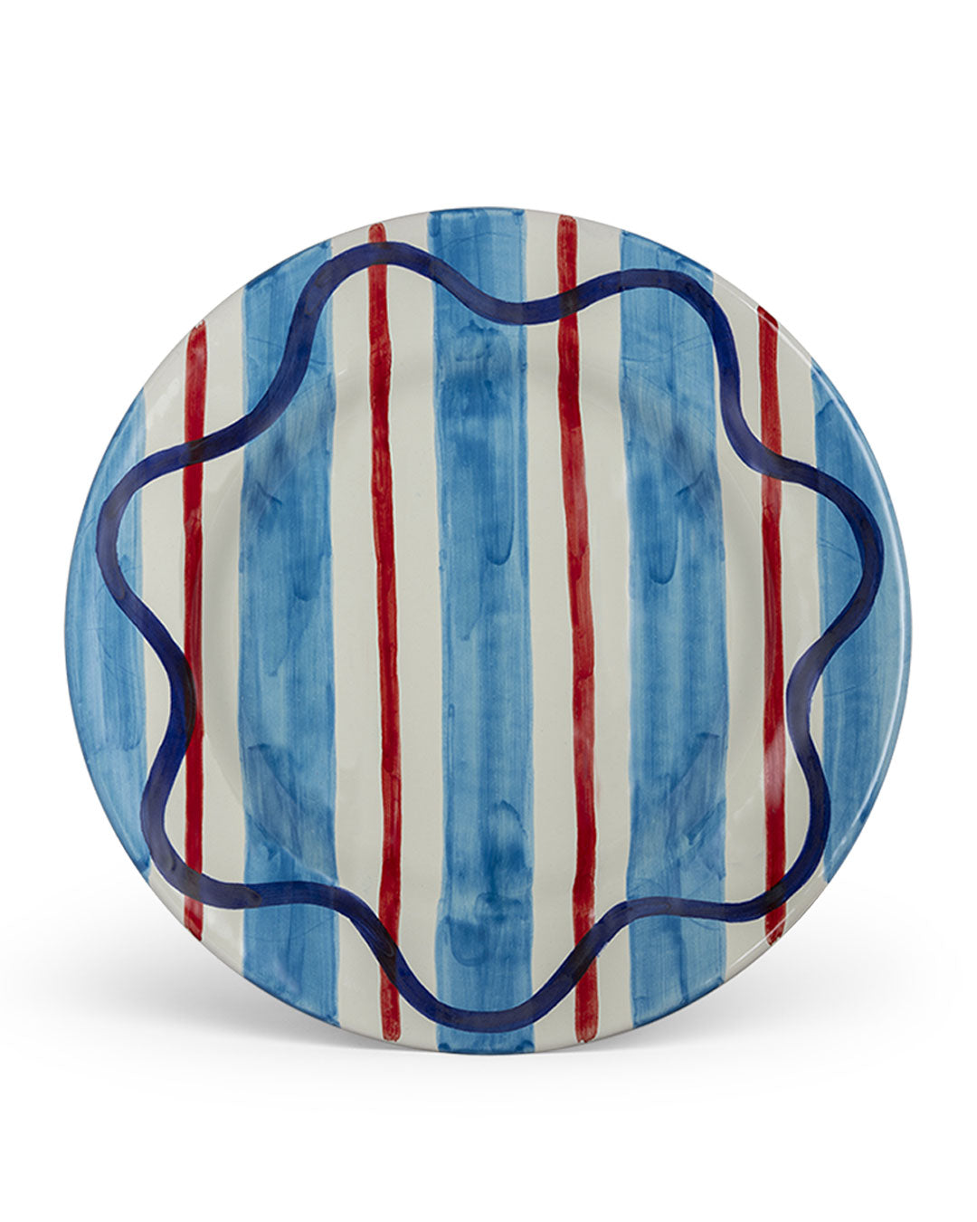 Artisanal Plate handcrafted handpainted handmade kitchenware tableware