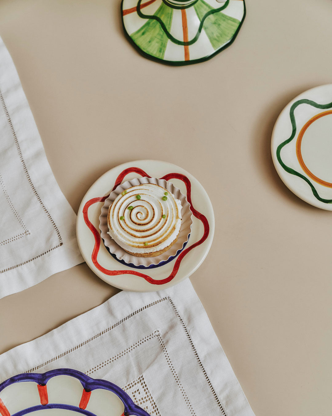 Artisanal Plate handcrafted handpainted handmade kitchenware tableware