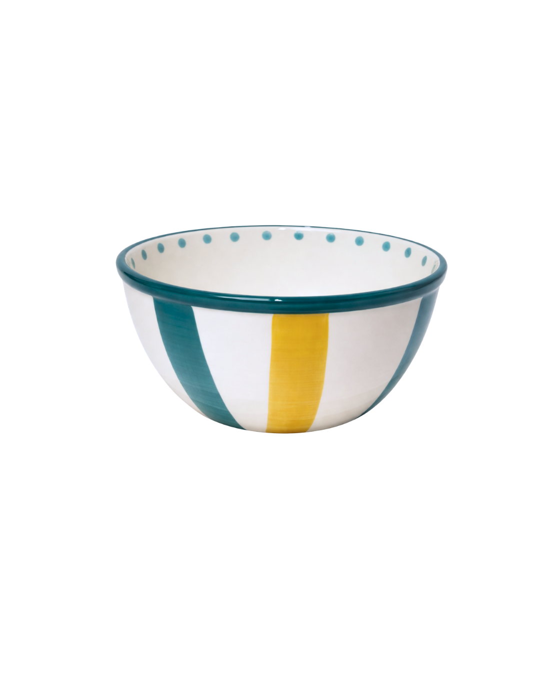 L’amour cereal bowl green & yellow