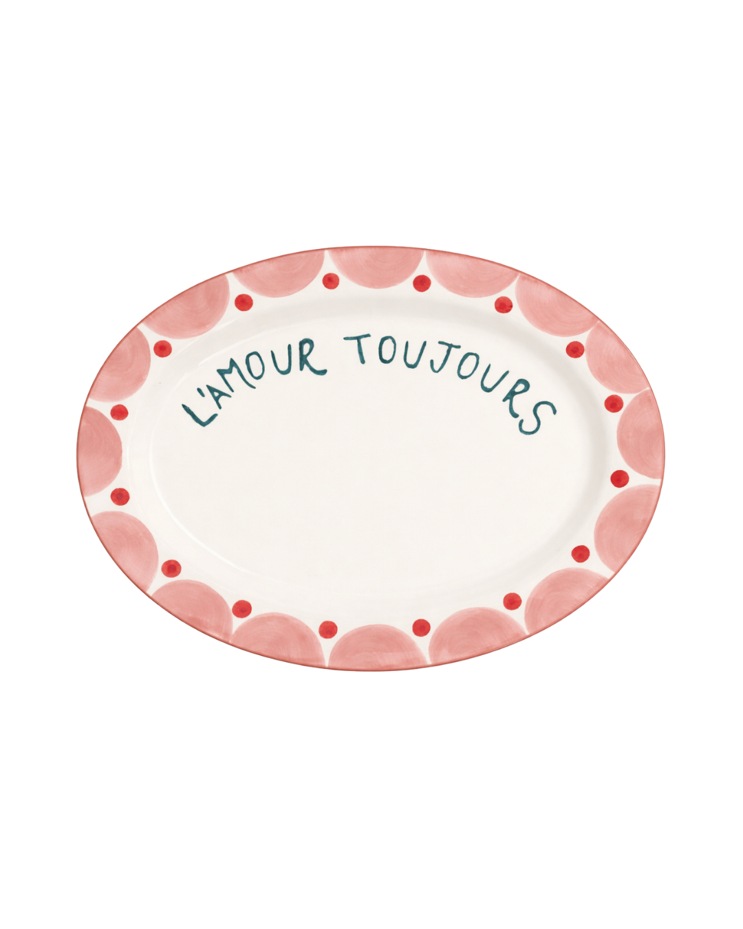 L’amour toujours oval platter