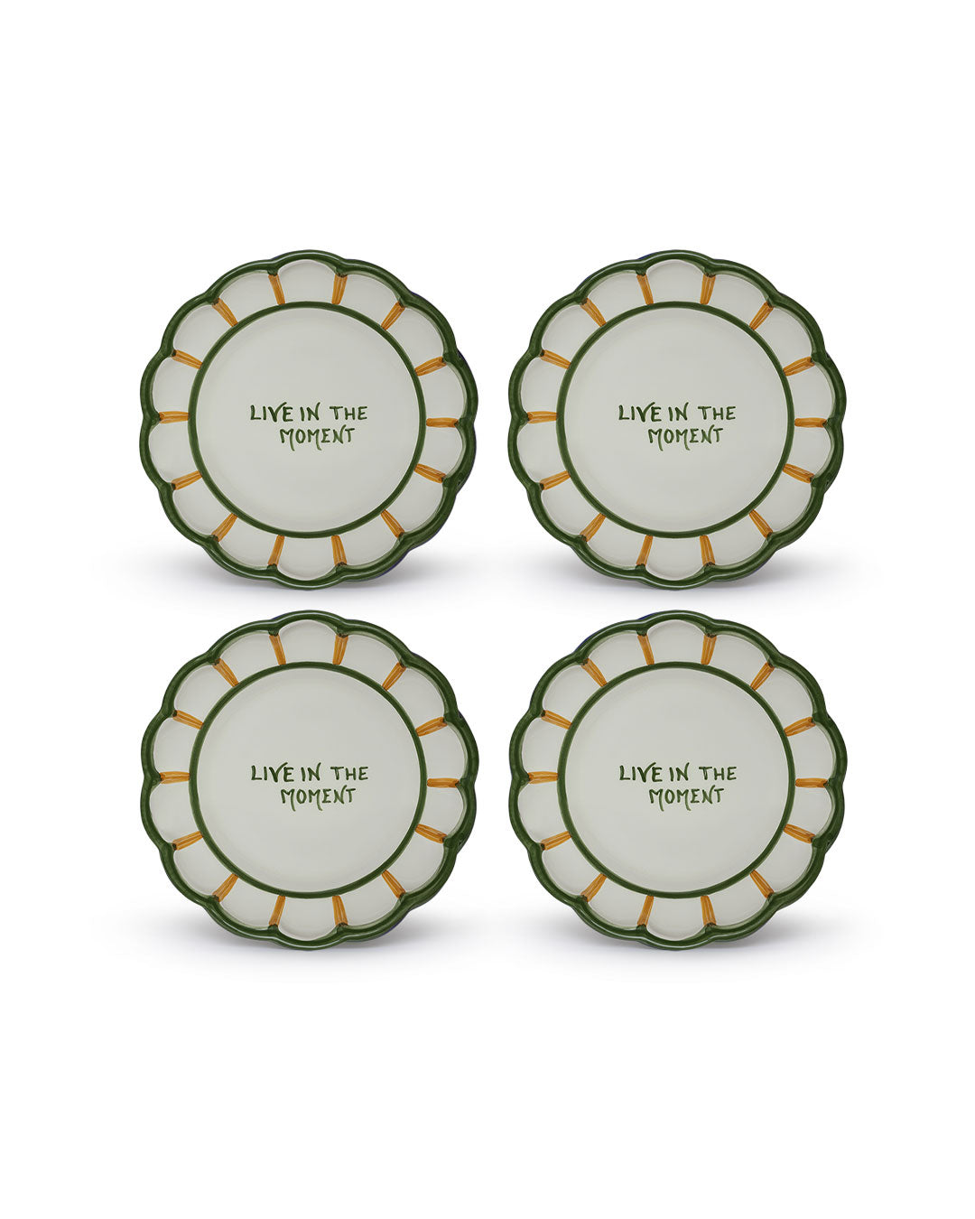 Artisanal Plate handcrafted handpainted handmade kitchenware tableware