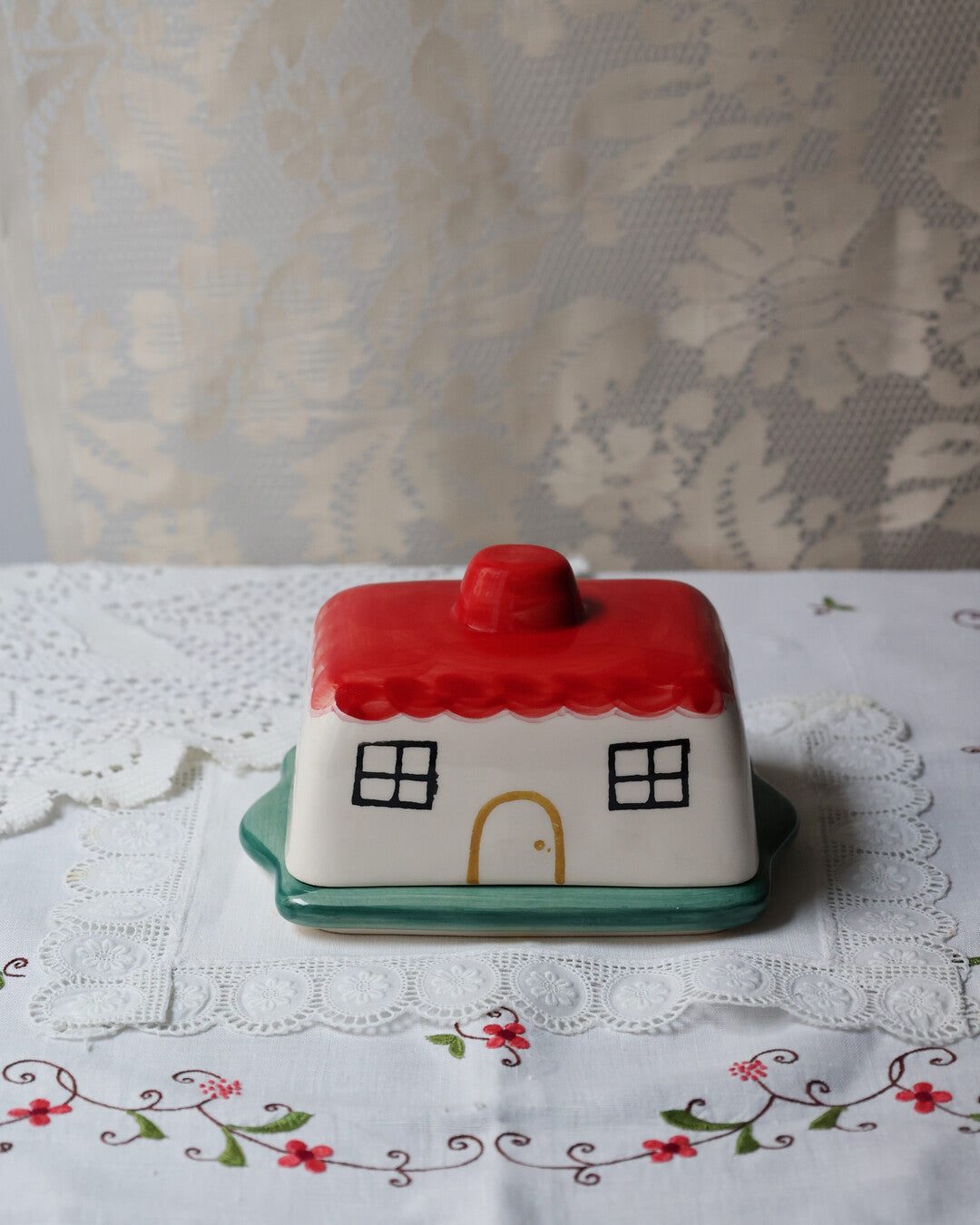 La petite maison' ceramic Butter dish