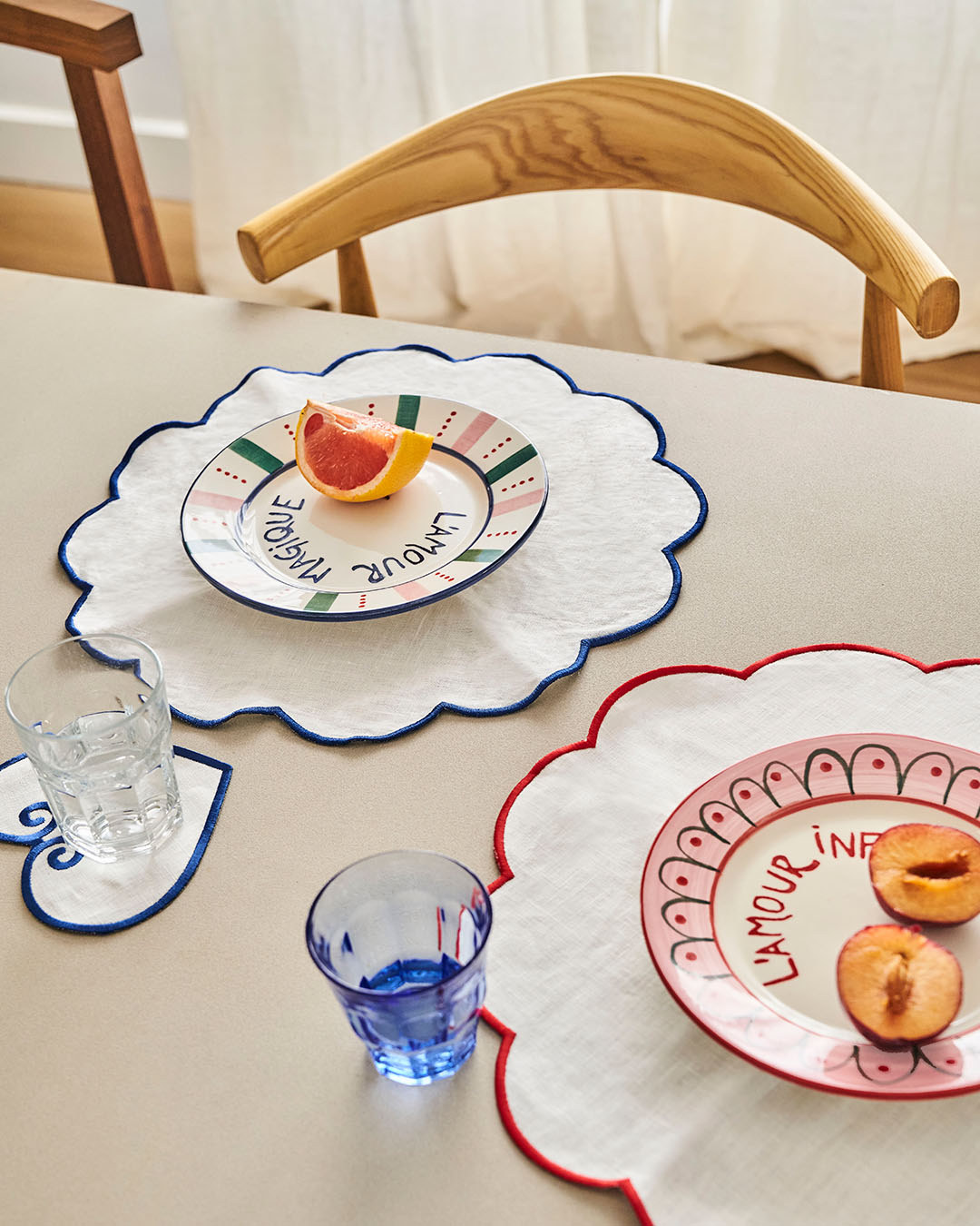 Assiette à dessert "L'amour infini"