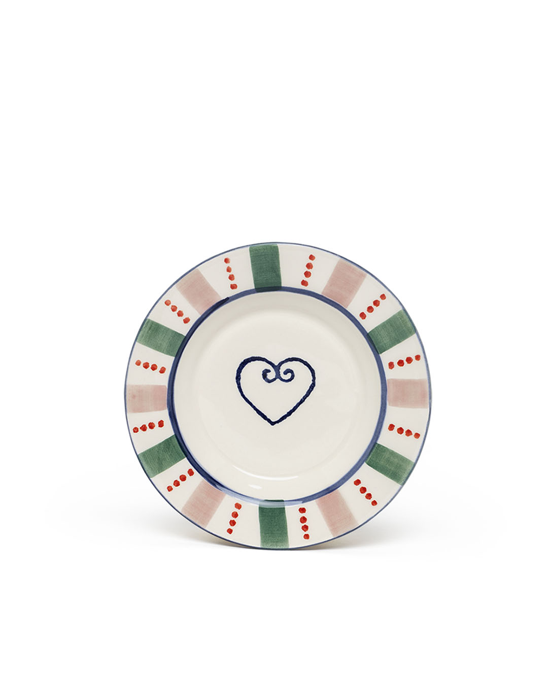 Assiettes à pain coeur - dessous de verre MIX - Lot de 4