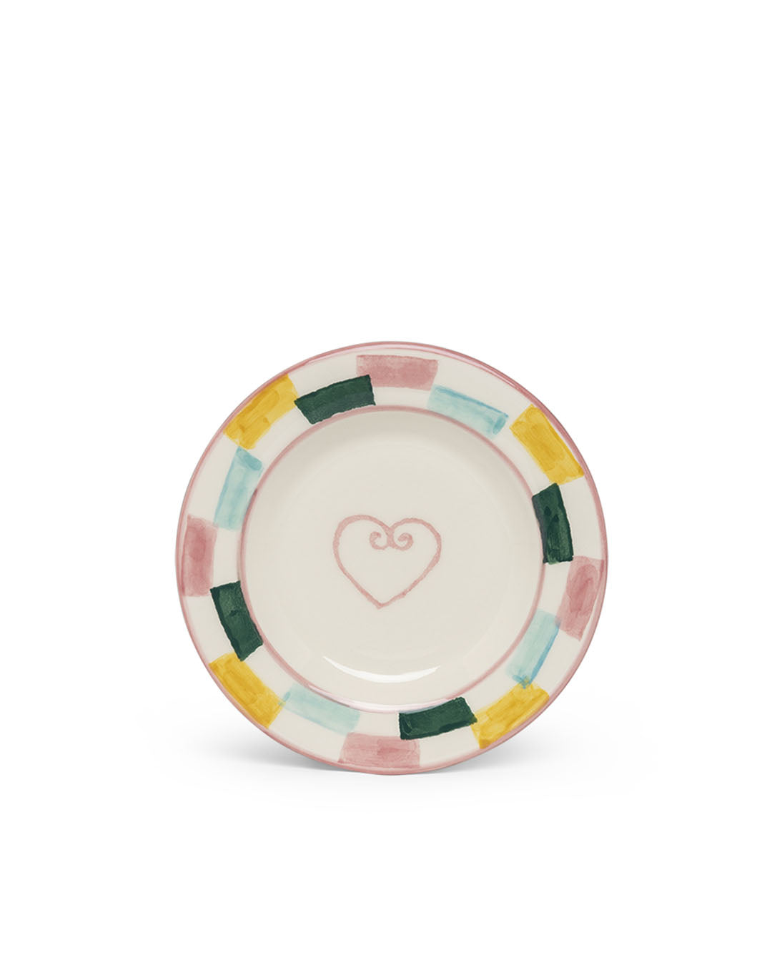 Assiettes à pain coeur - dessous de verre MIX - Lot de 4
