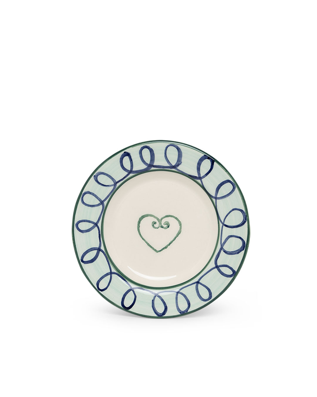 Assiettes à pain coeur - dessous de verre MIX - Lot de 4