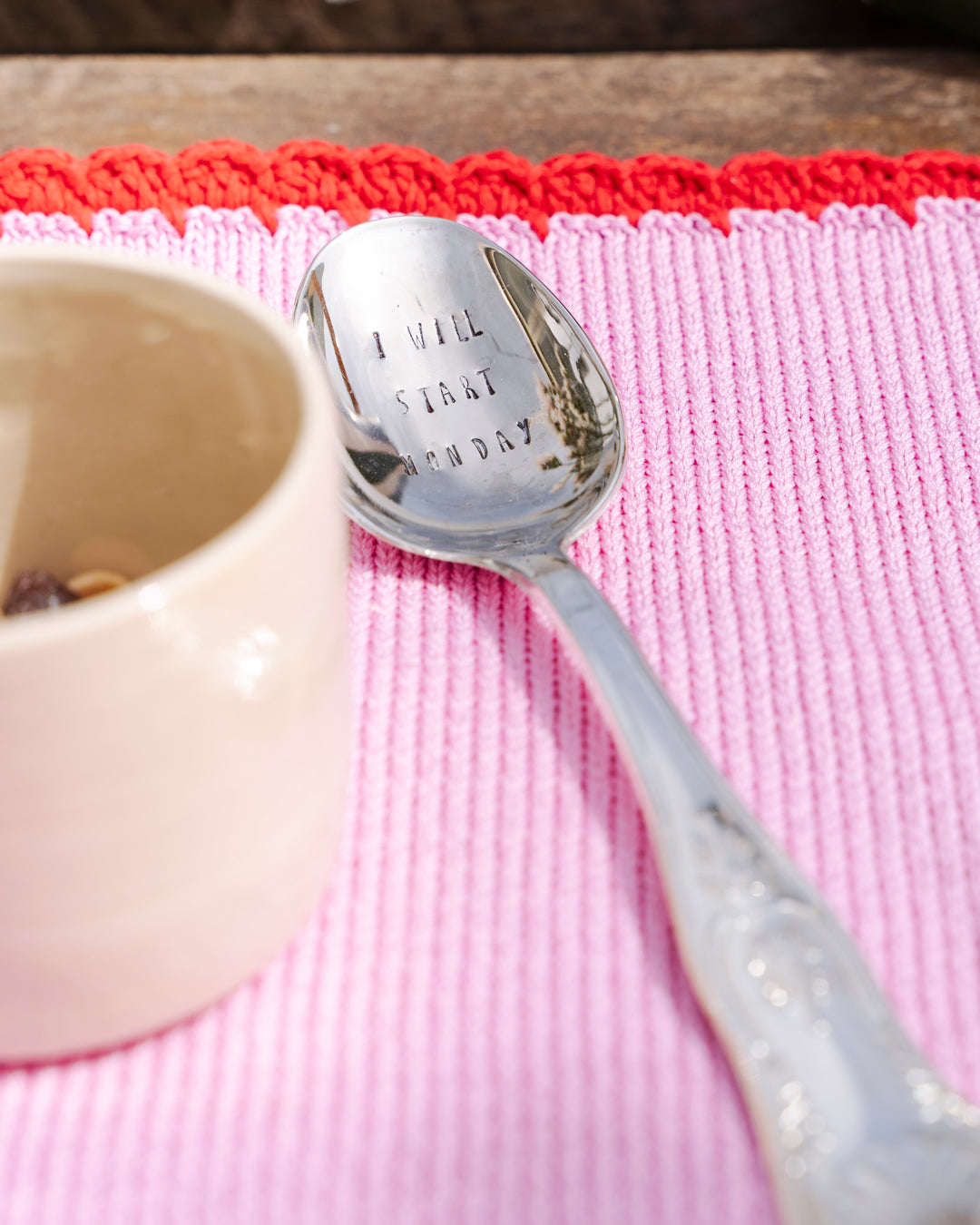 Vintage Silver Hand-stamped spoon