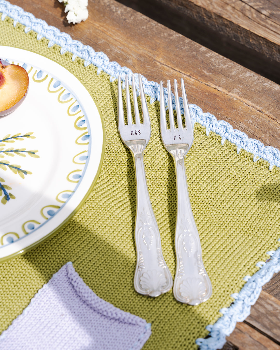 Vintage Silver Hand-stamped fork