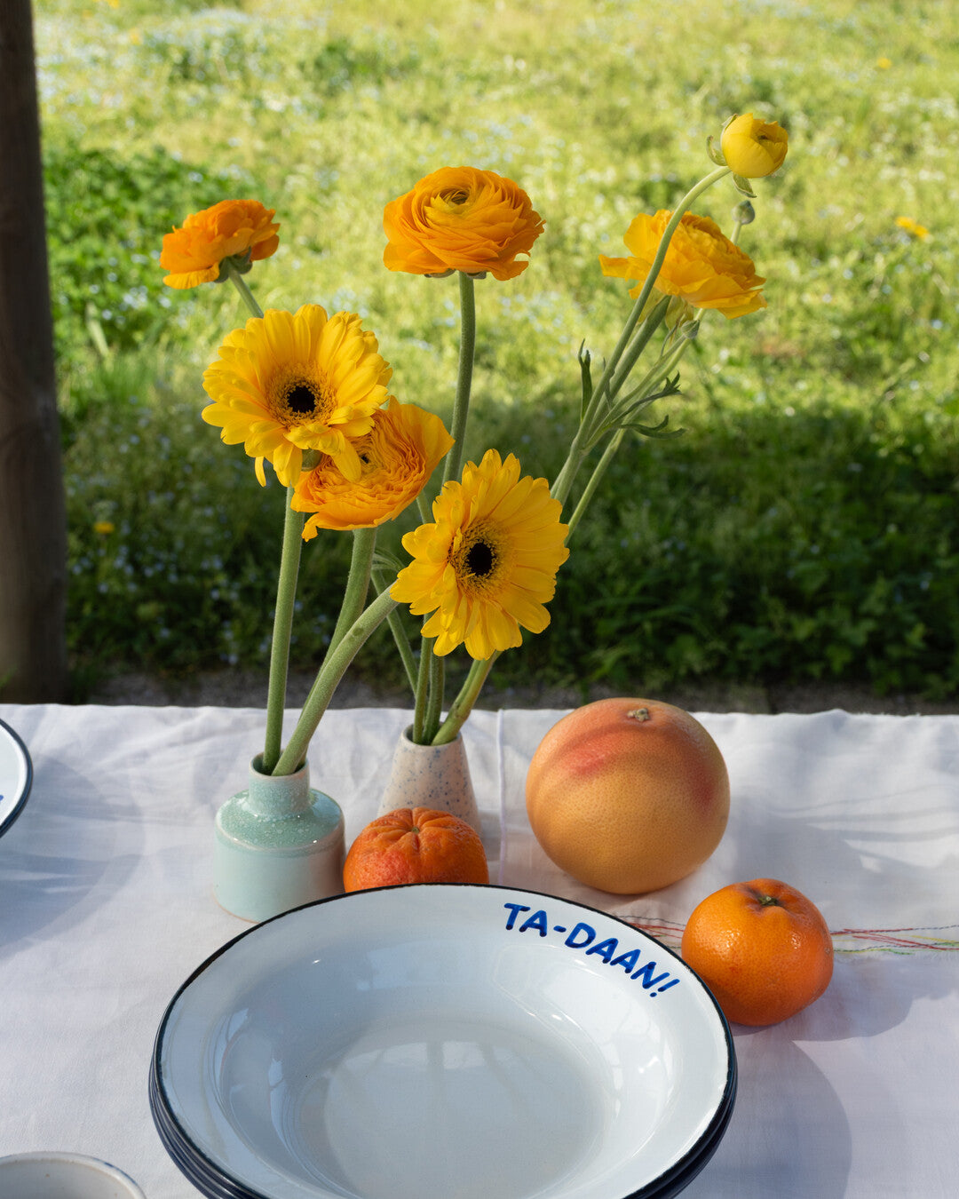 "TA-DAAN" enamel deep plate