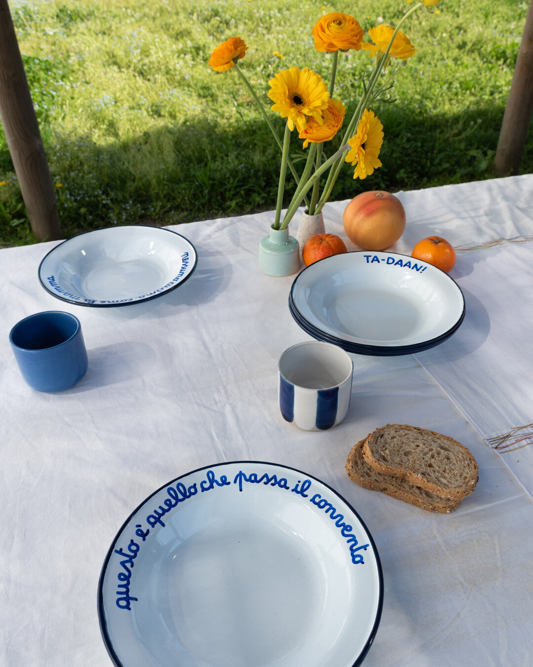 Assiette creuse émaillée Italian MIX - Lot de 6 (-10%)