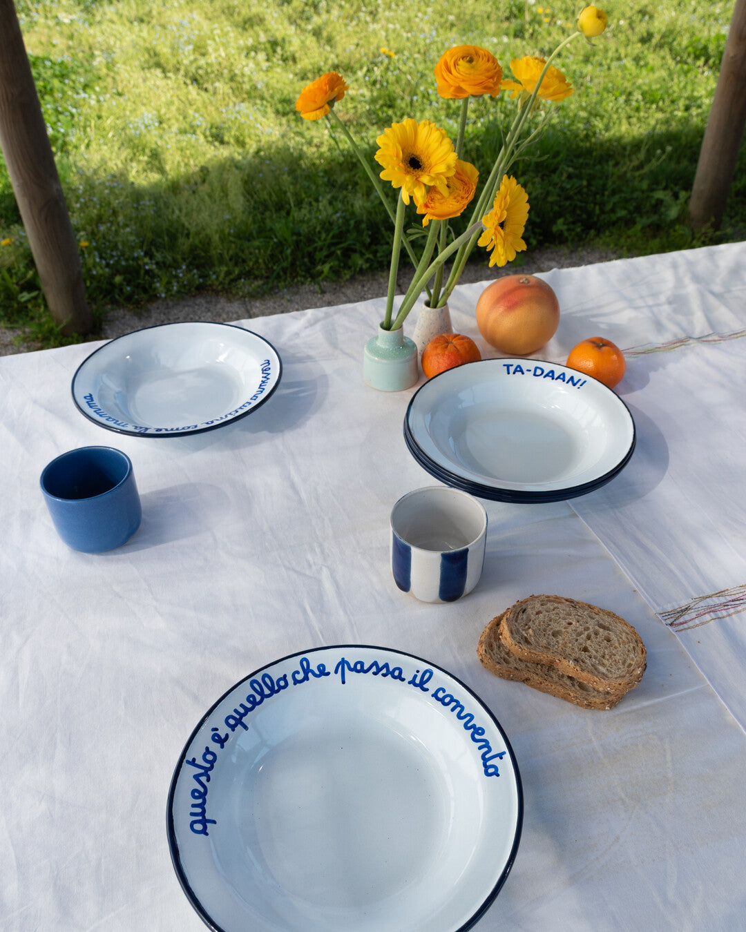 "Questo è quello che passa il convento" enamel deep plate