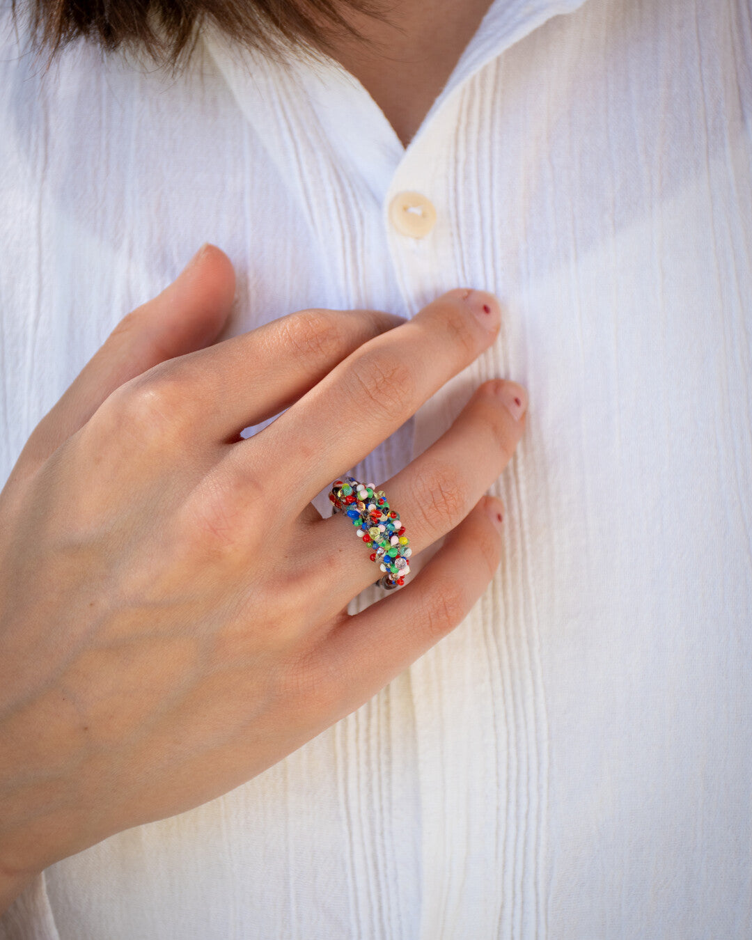 Color of Joy - Bague en verre de Murano