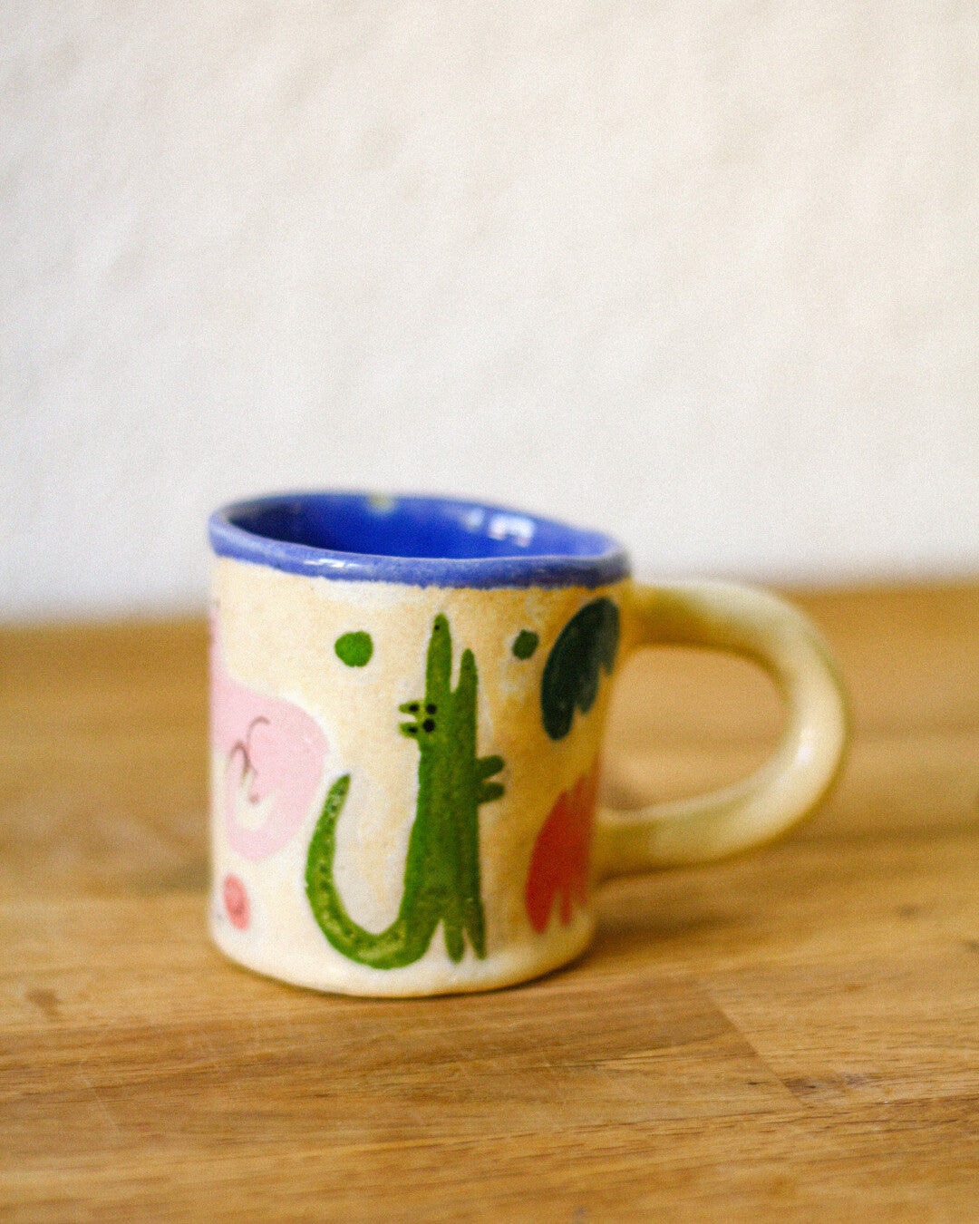 Hand-Painted Panda & Croco Paradise Coffee mug