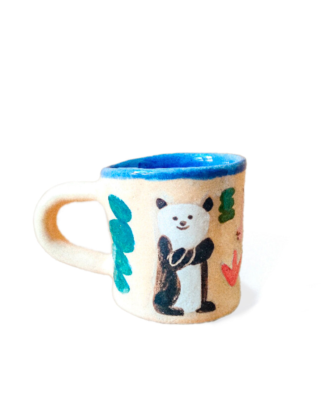 Hand-Painted Panda & Croco Paradise Coffee mug