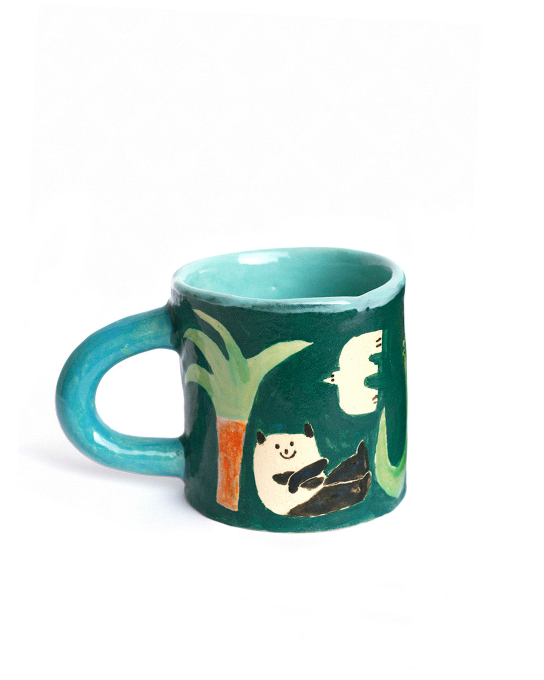 Hand-Painted Panda & Dolphin Coffee mug