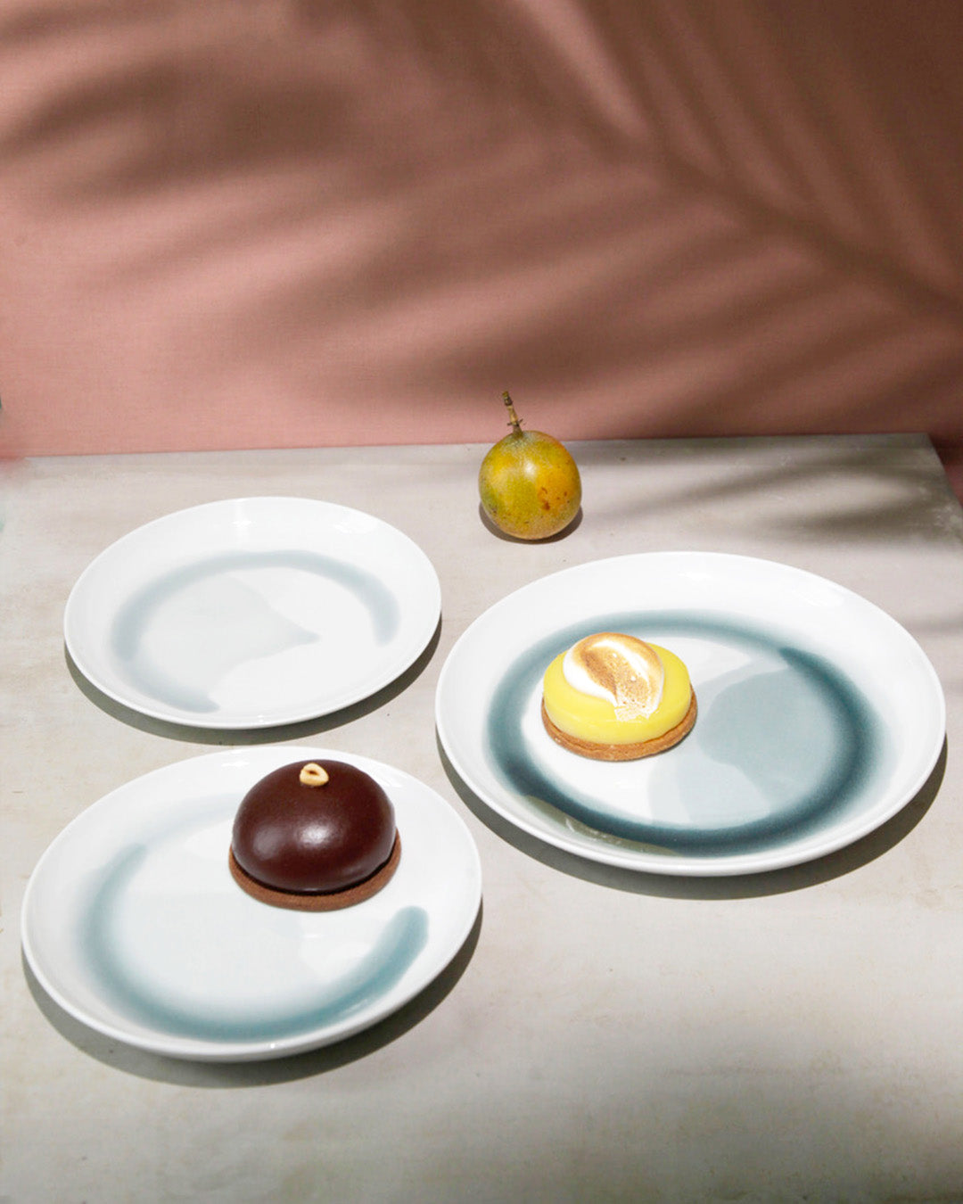 POOL porcelain medium plates MIX - Set of 6 (-20%)