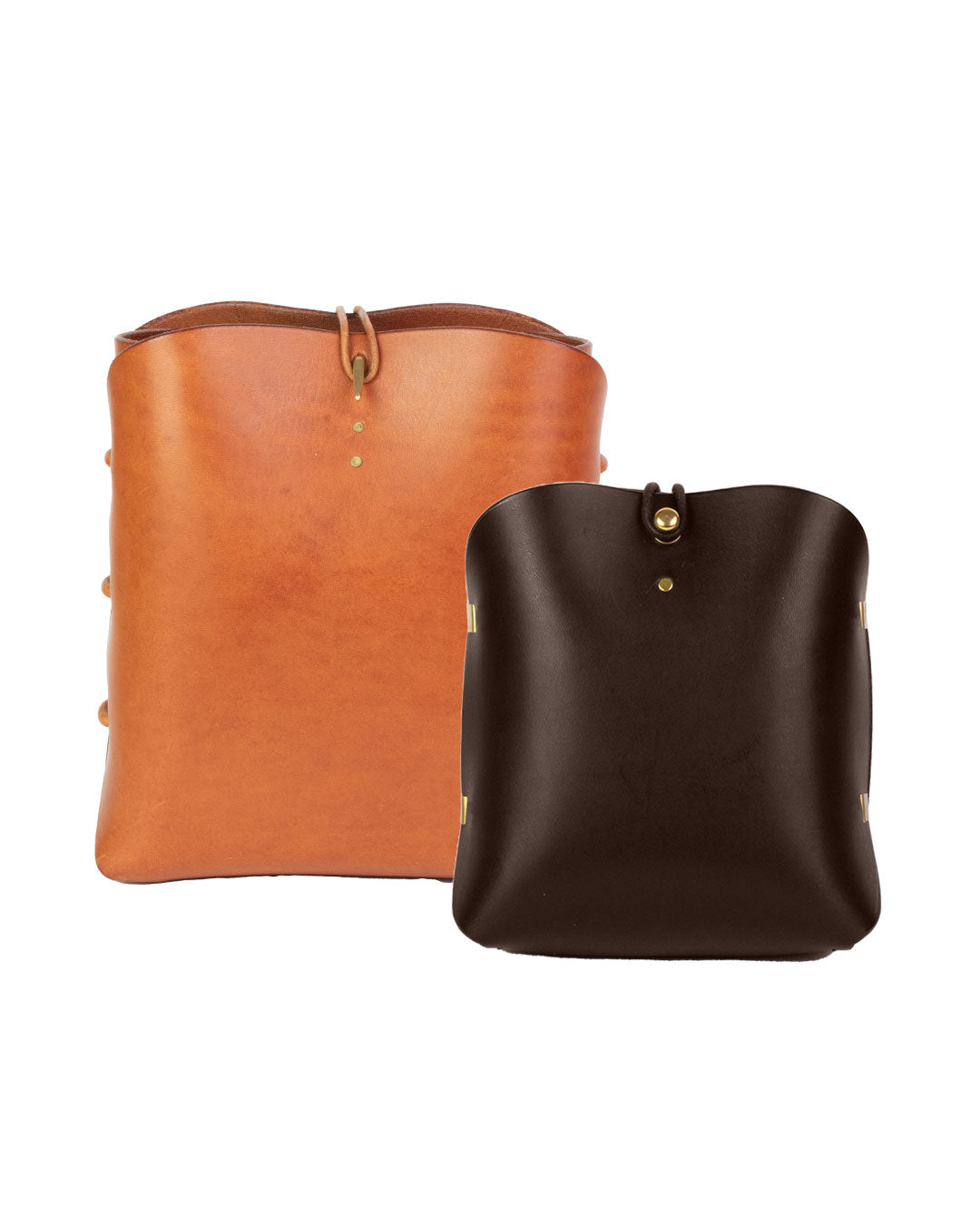 Mini Cloche Brass vegetable tanned leather Anthenay