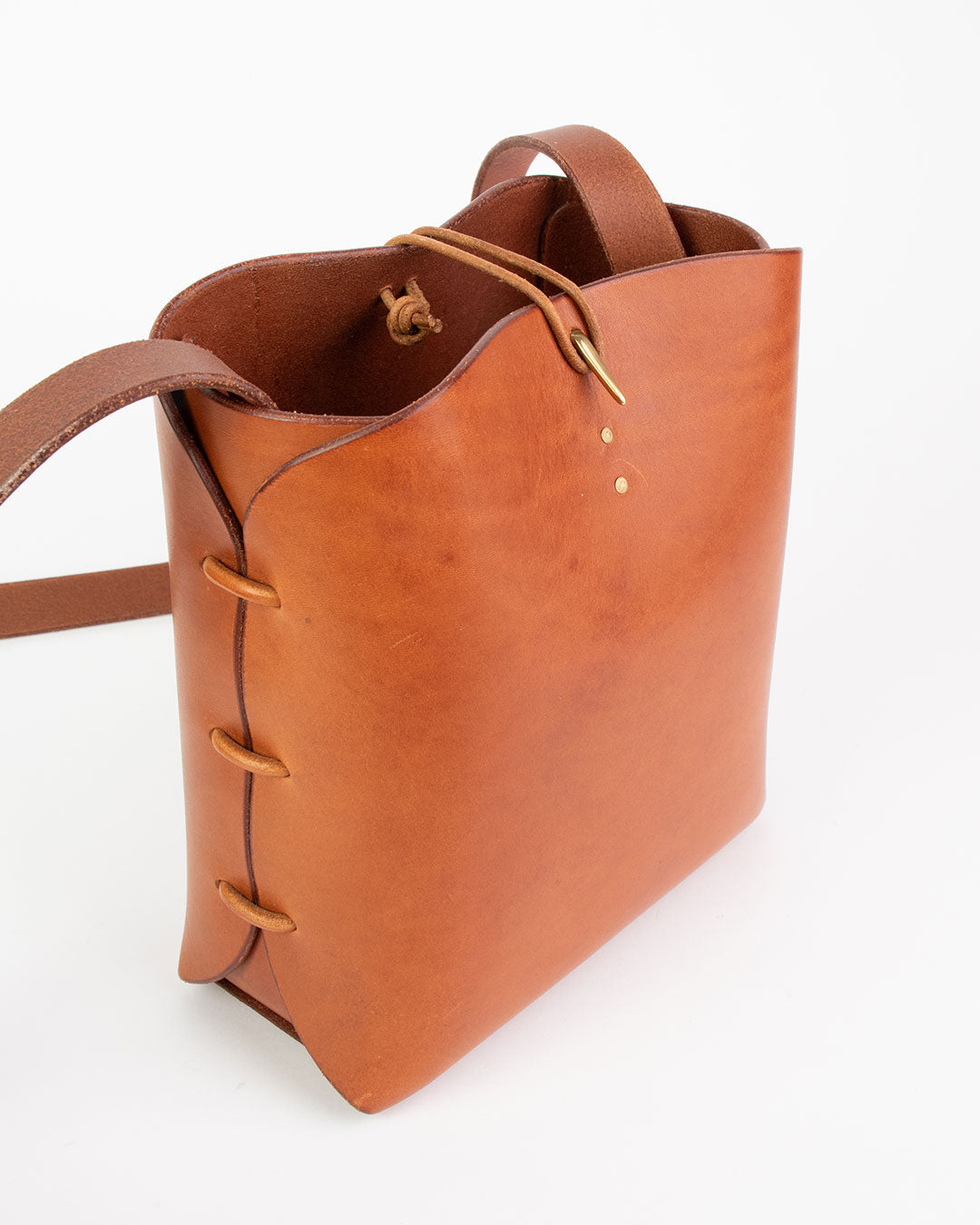 Small Cloche Corde vegetable tanned leather Anthenay