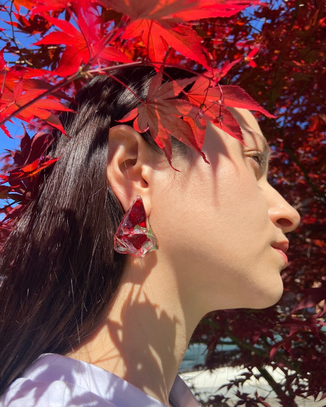 Fragola upcycled earrings