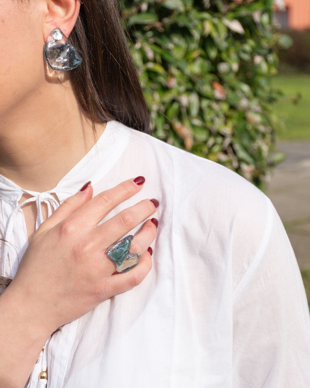 Igloo upcycled earrings