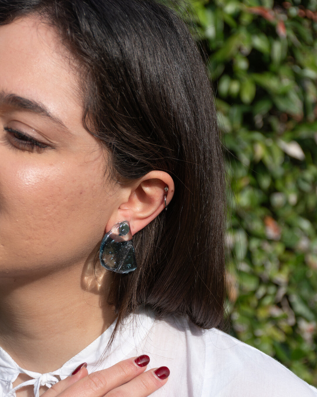 Igloo upcycled earrings