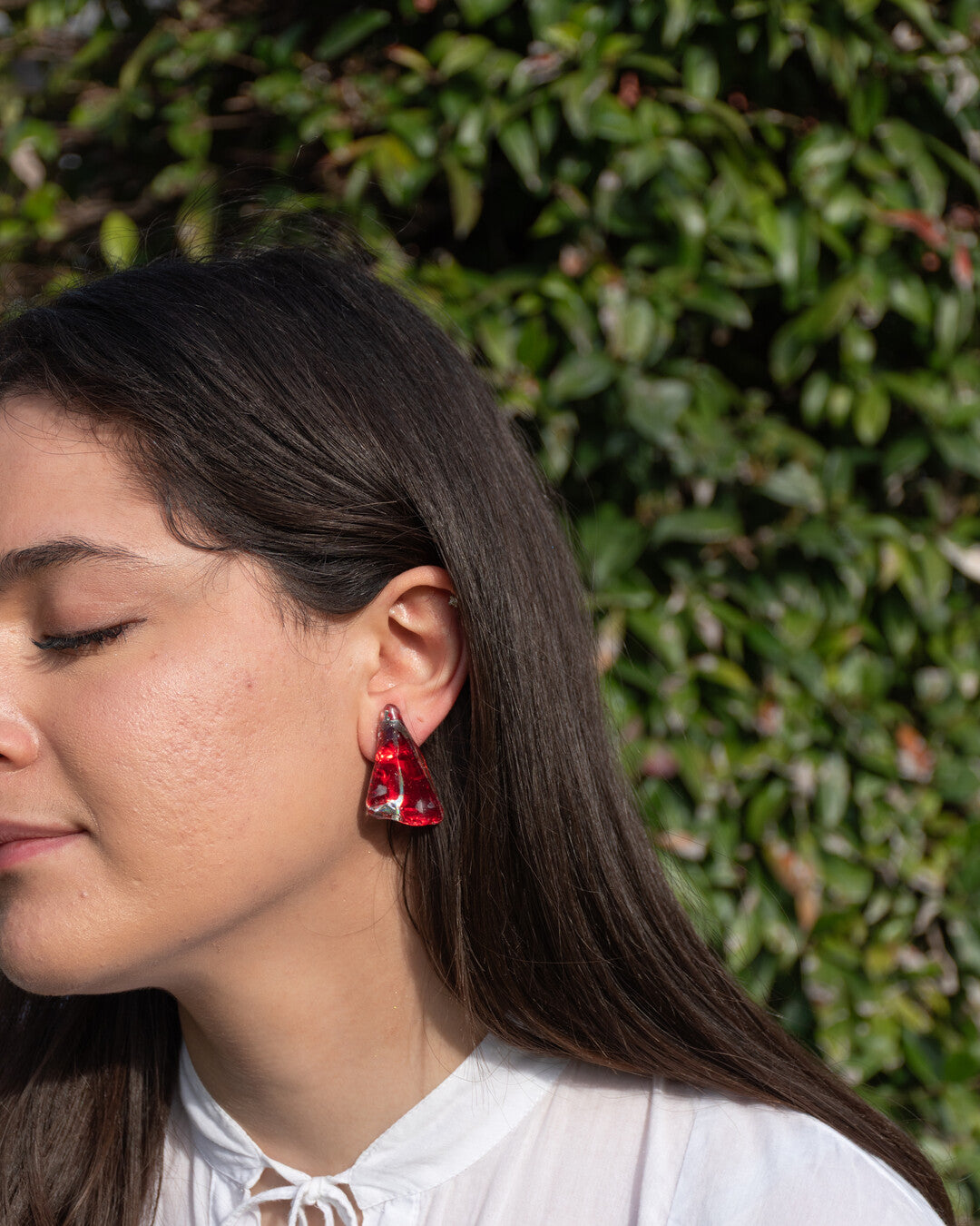 Fragola upcycled earrings