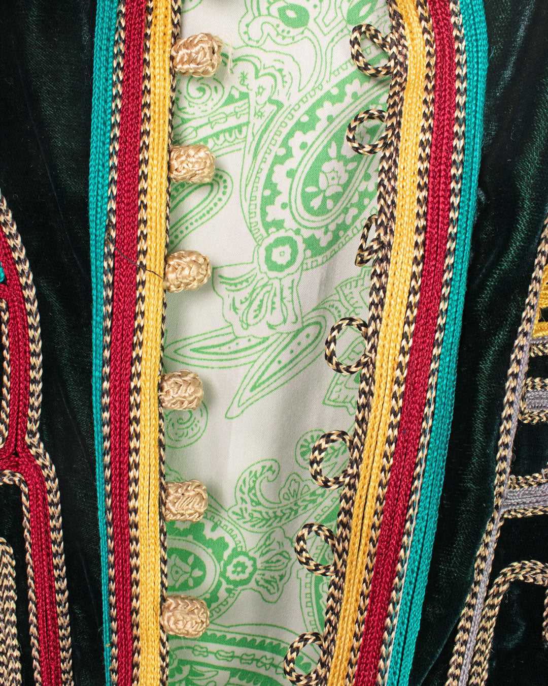 Asliah Velvet Jacket Green
