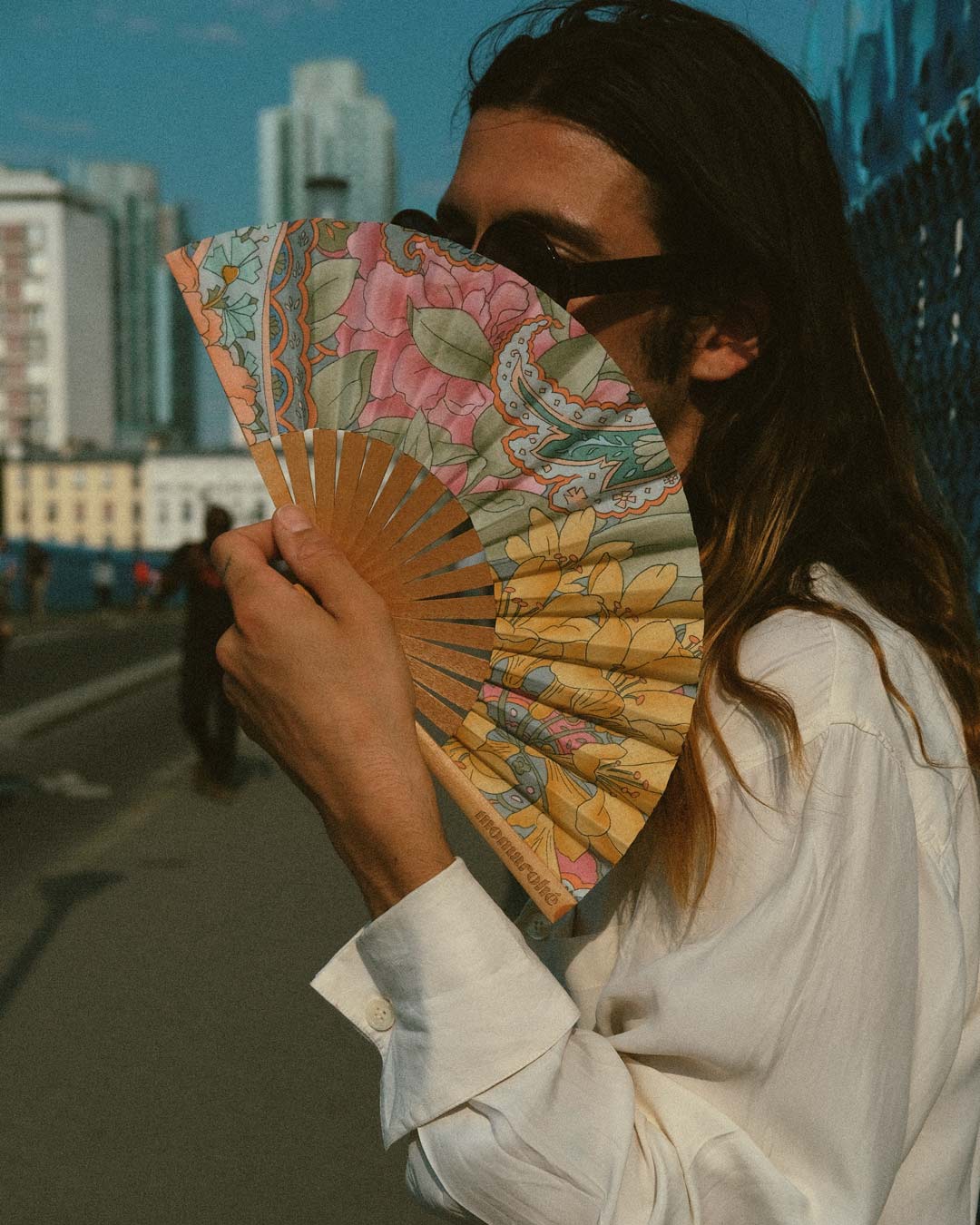 Fan Vintage Upcycled handmade handcrafted