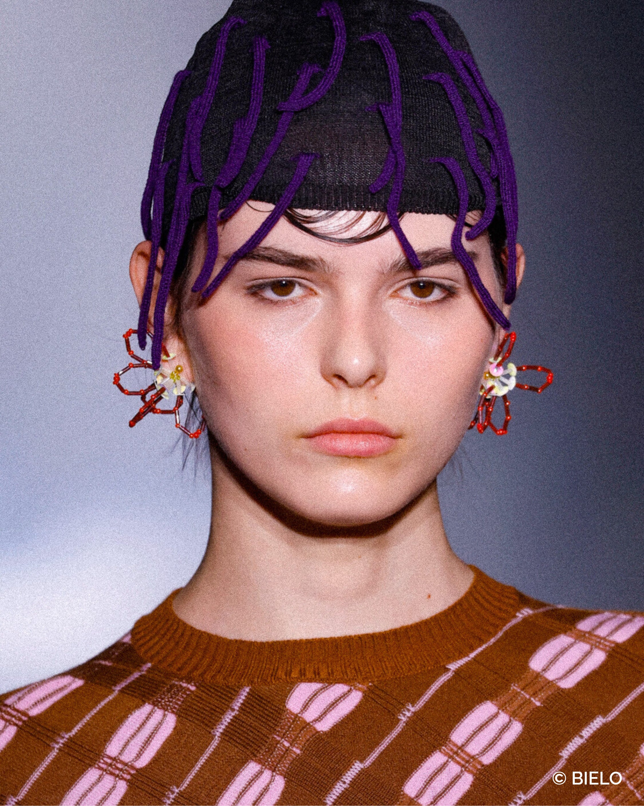 FLORS N01 - Beaded earrings