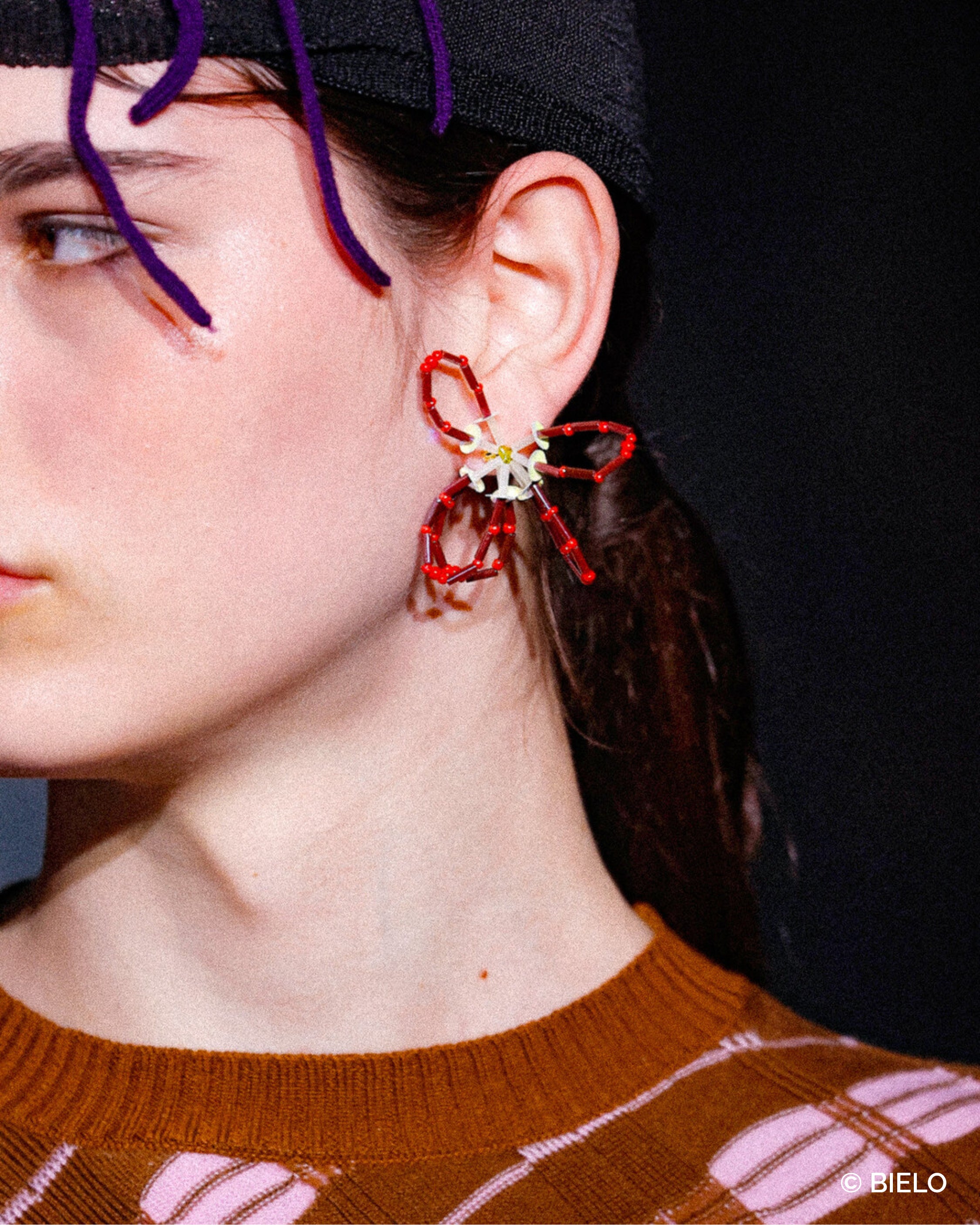 FLORS N01 - Beaded earrings