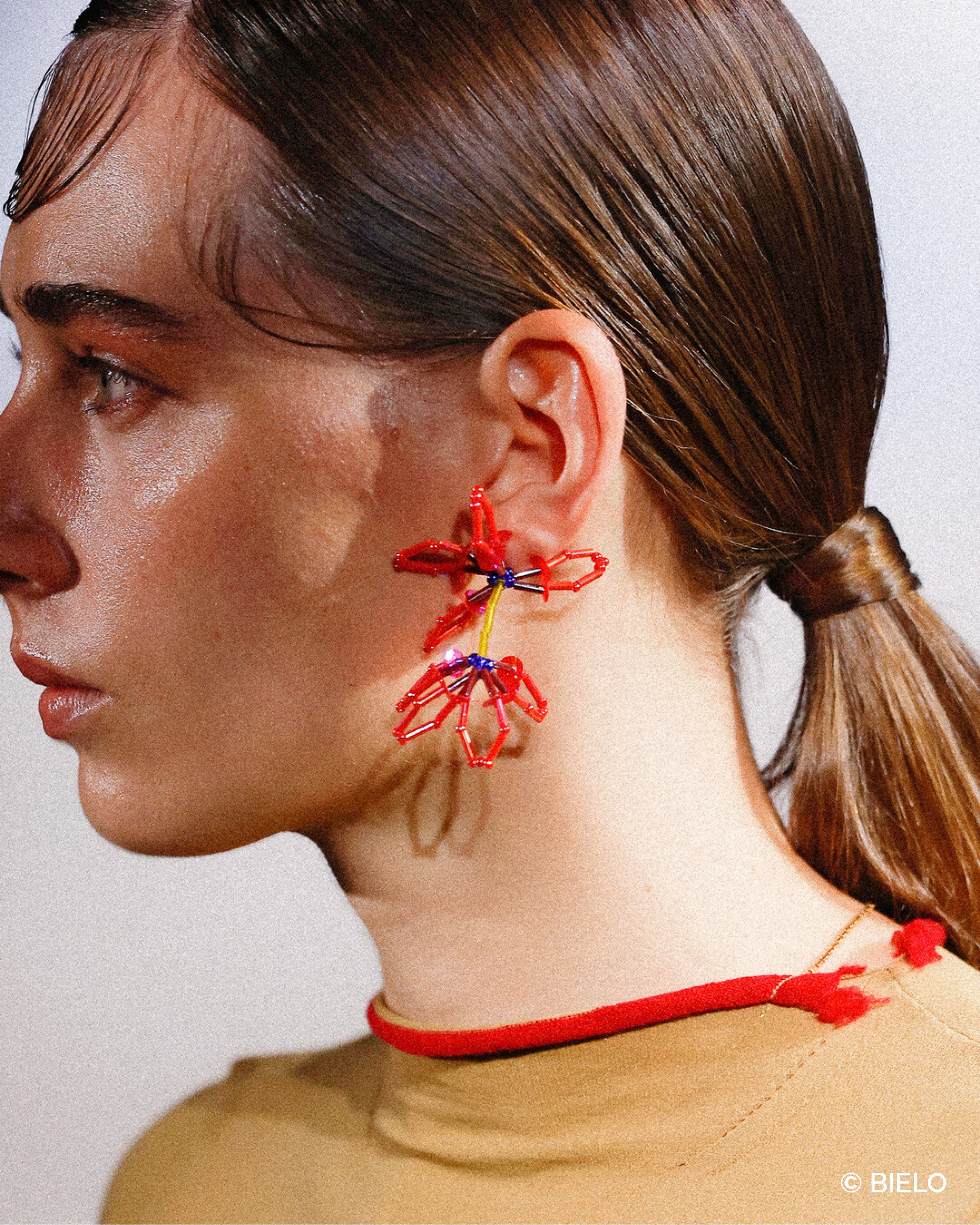 FLORS 02 - Maria beaded earrings