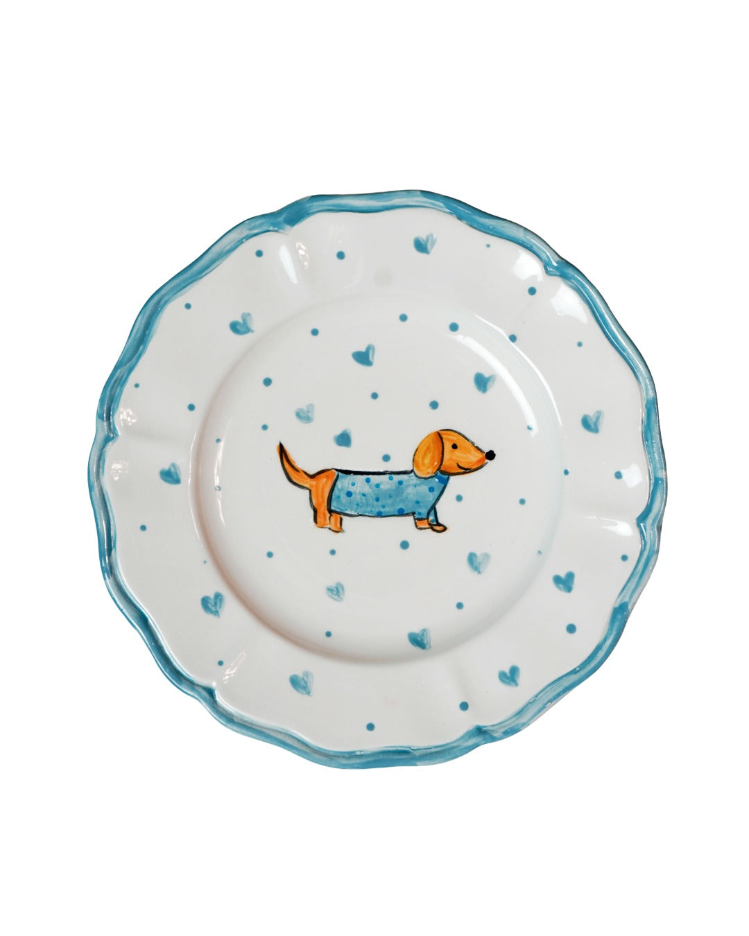 Scalloped Dachshund Set | 26 cm
