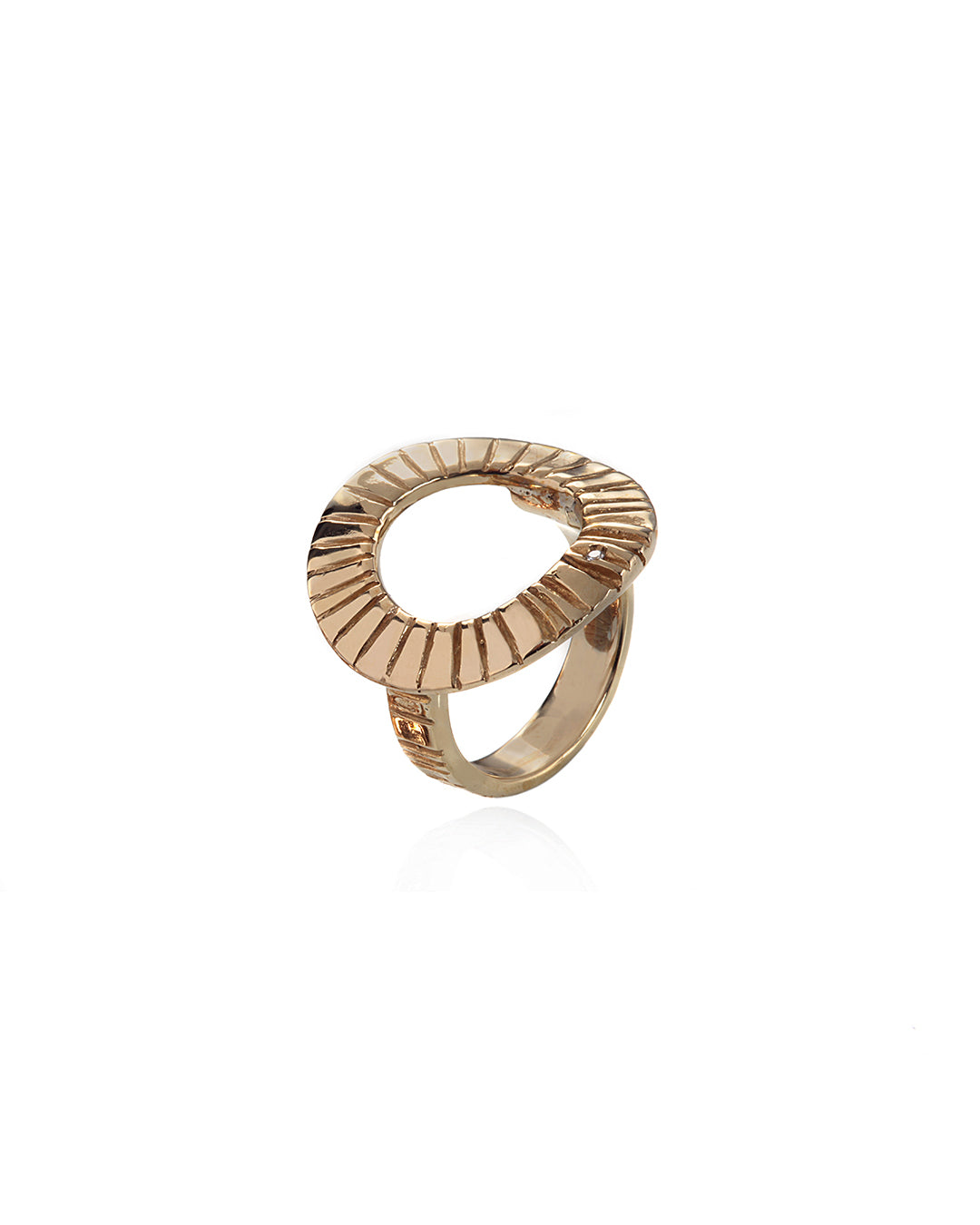 Handmade circle striped ring - Benbar