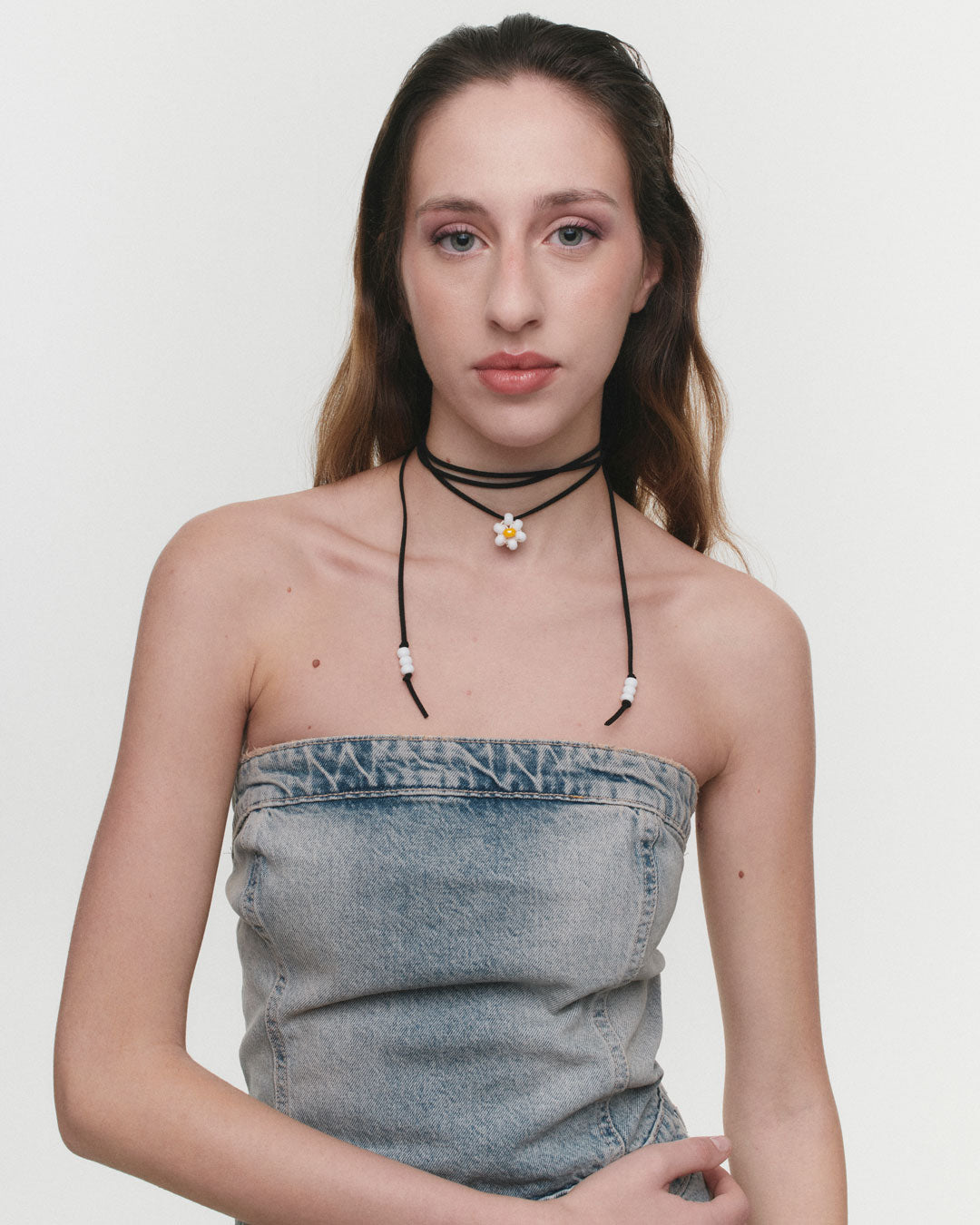 Fleur Simple - handmade beads necklace - Fleur de Peau