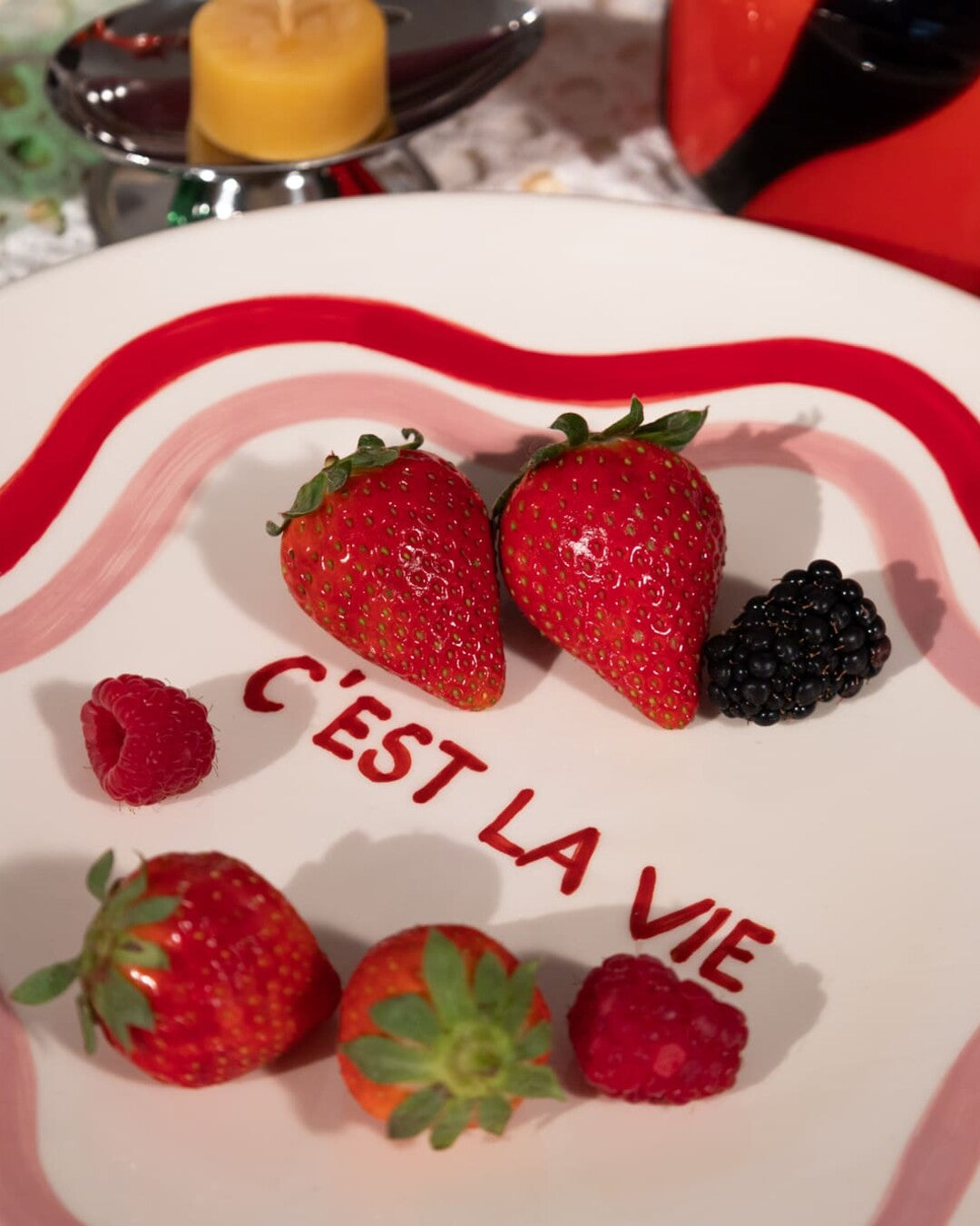 C'EST LA VIE dinner plate