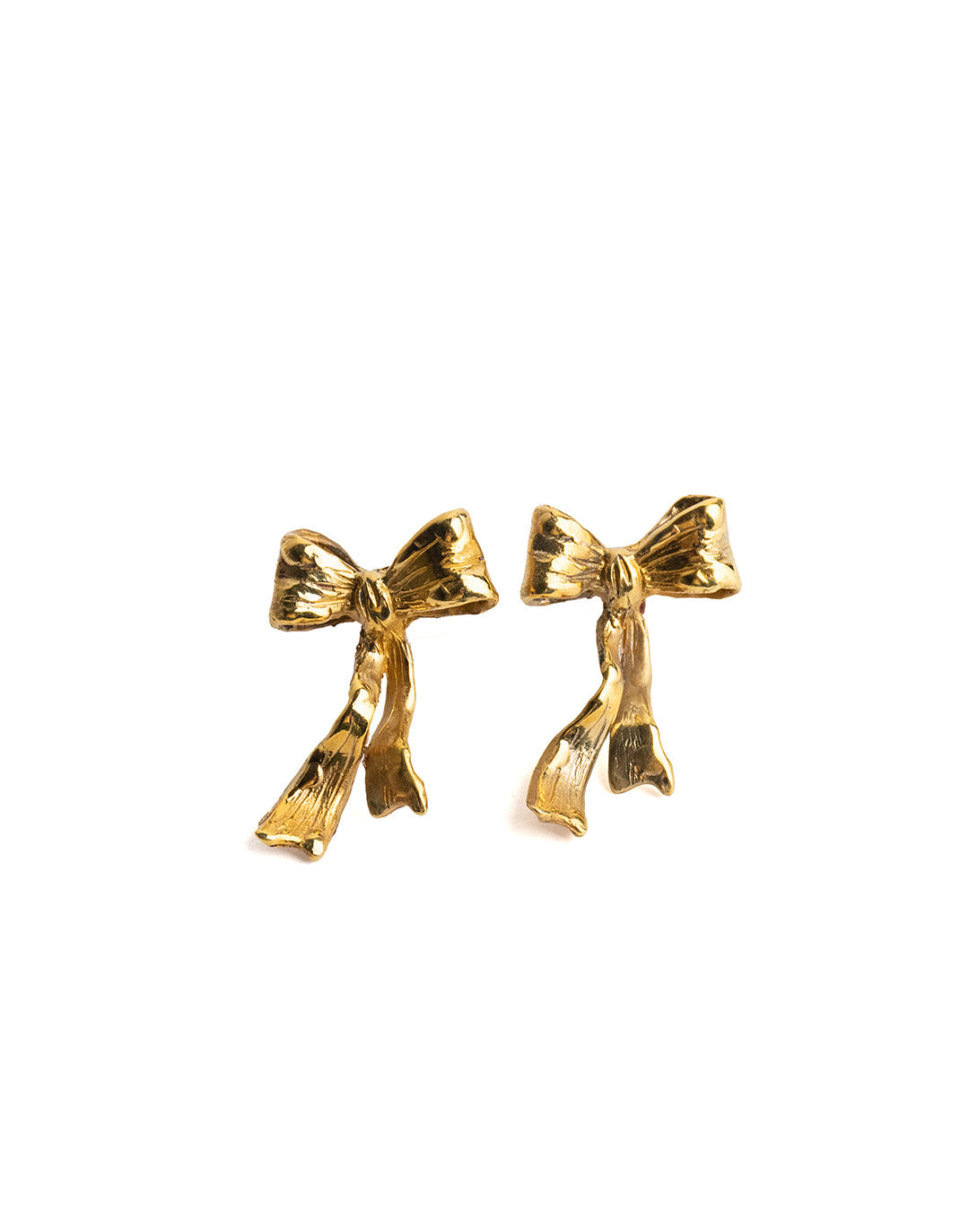 Soft bows earring pair