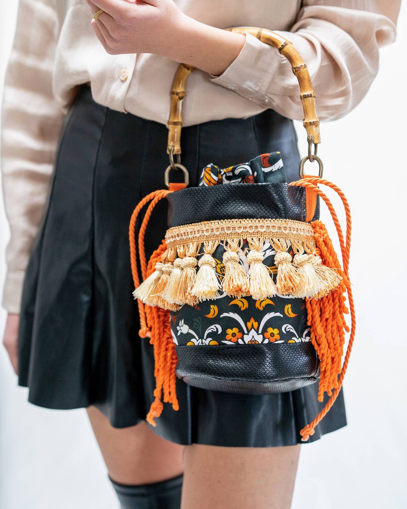 Mini Bucket Bag - Intarsio