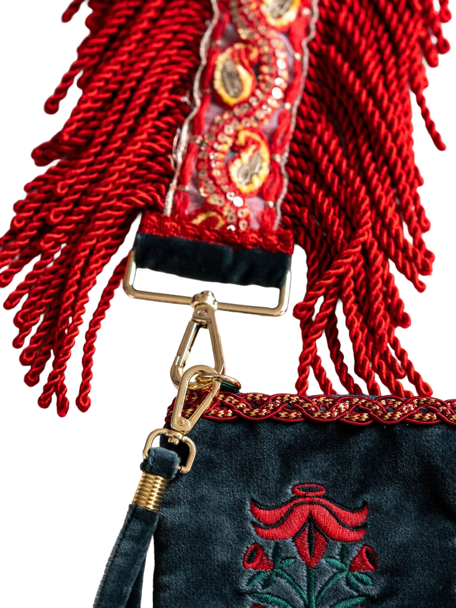 Embroidered Clutch Bag - Belvedere