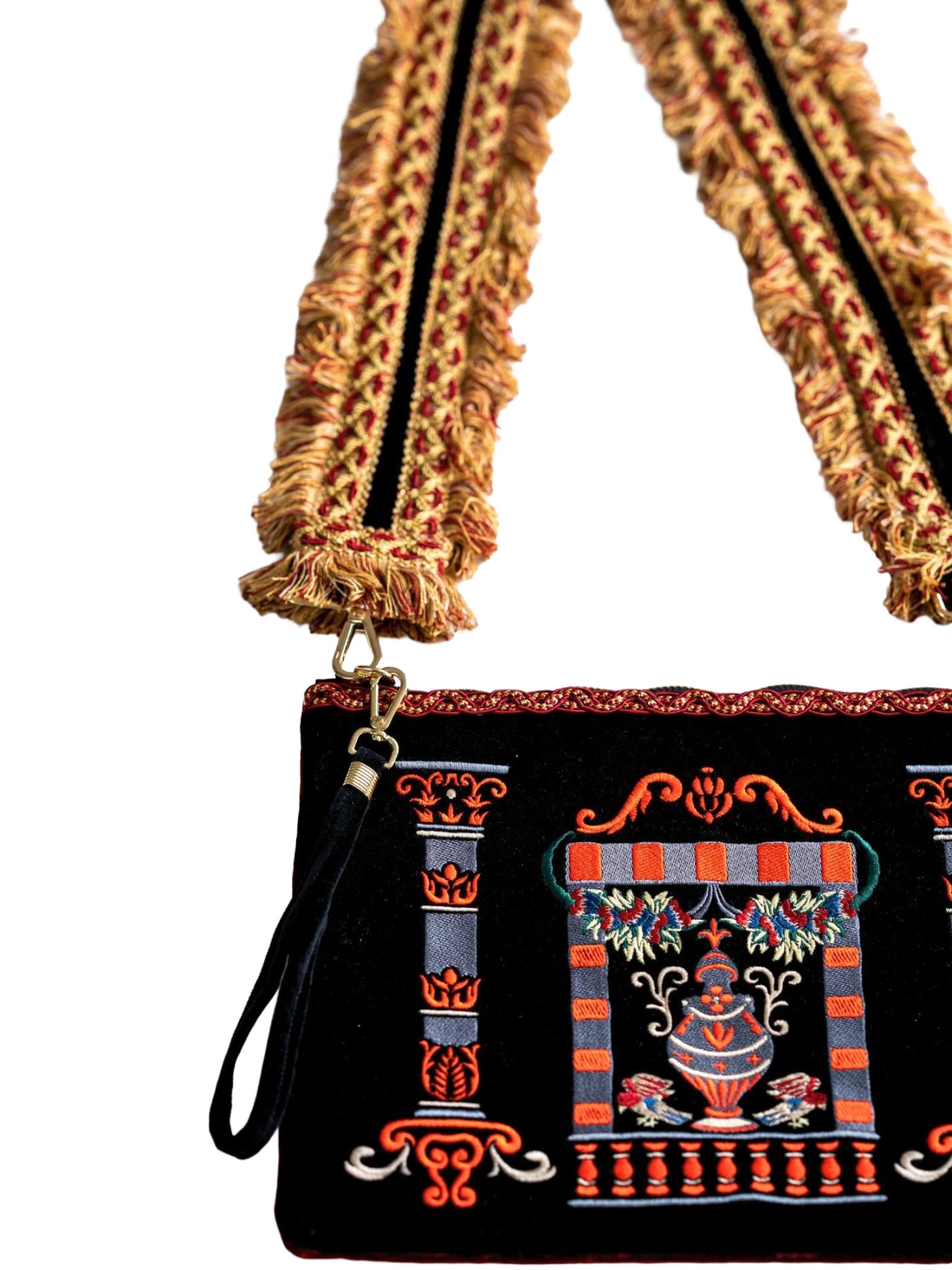 Embroidered Clutch Bag - Prospettiva