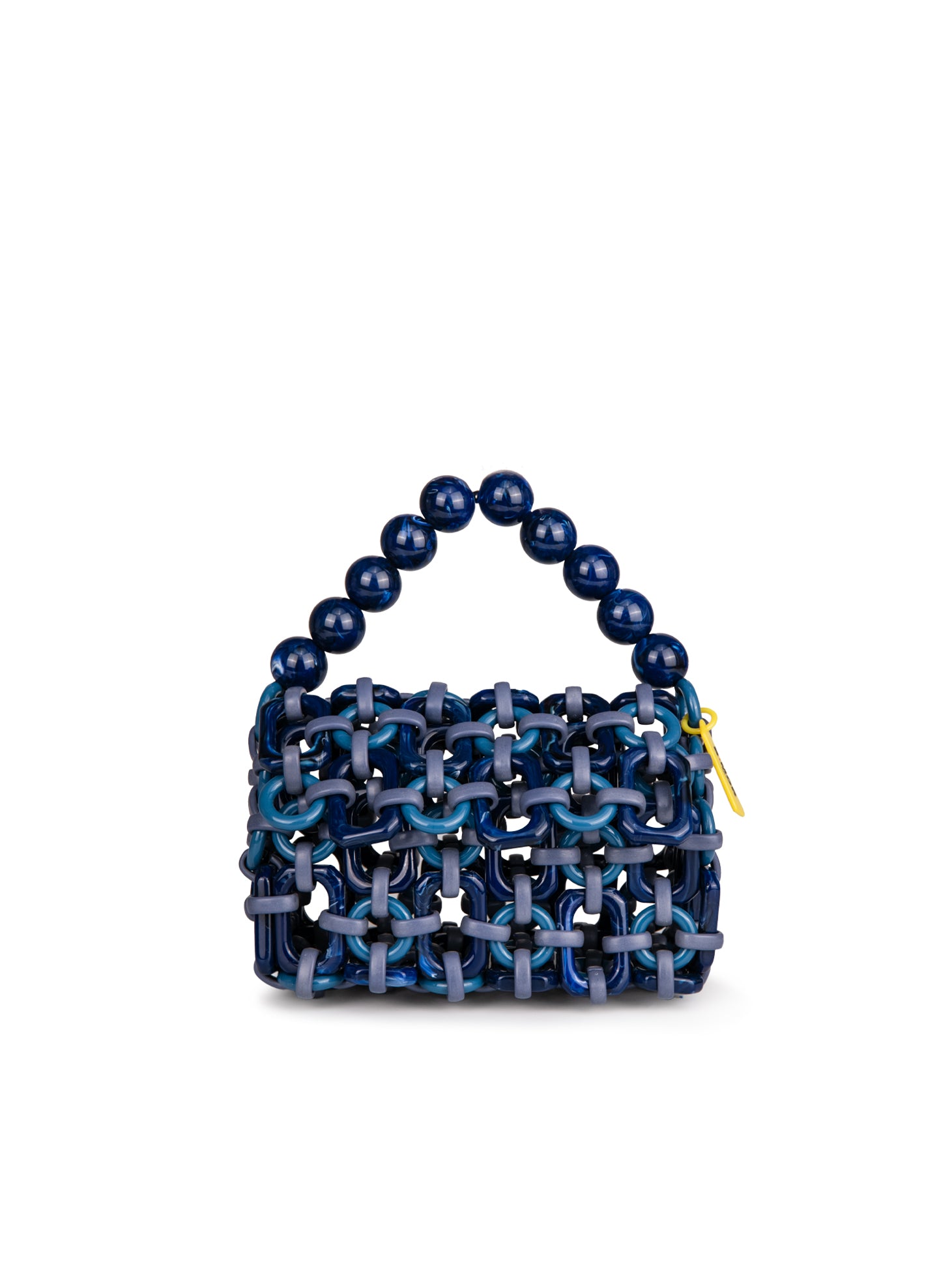 Handmade resin blue bag - BiMOR Italy